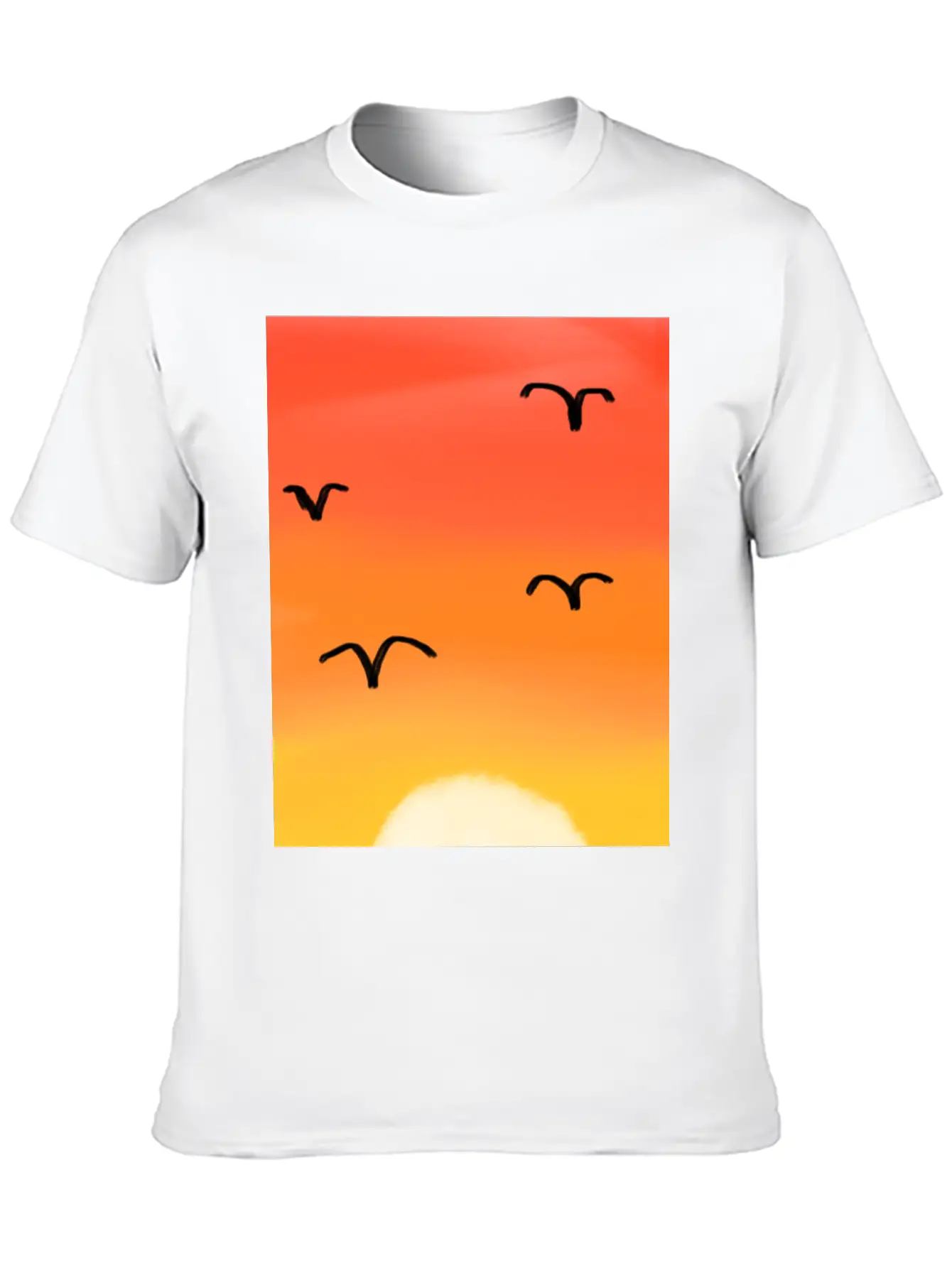Sunset Stylish Everyday T-Shirt – Unisex Basic Cotton Tee