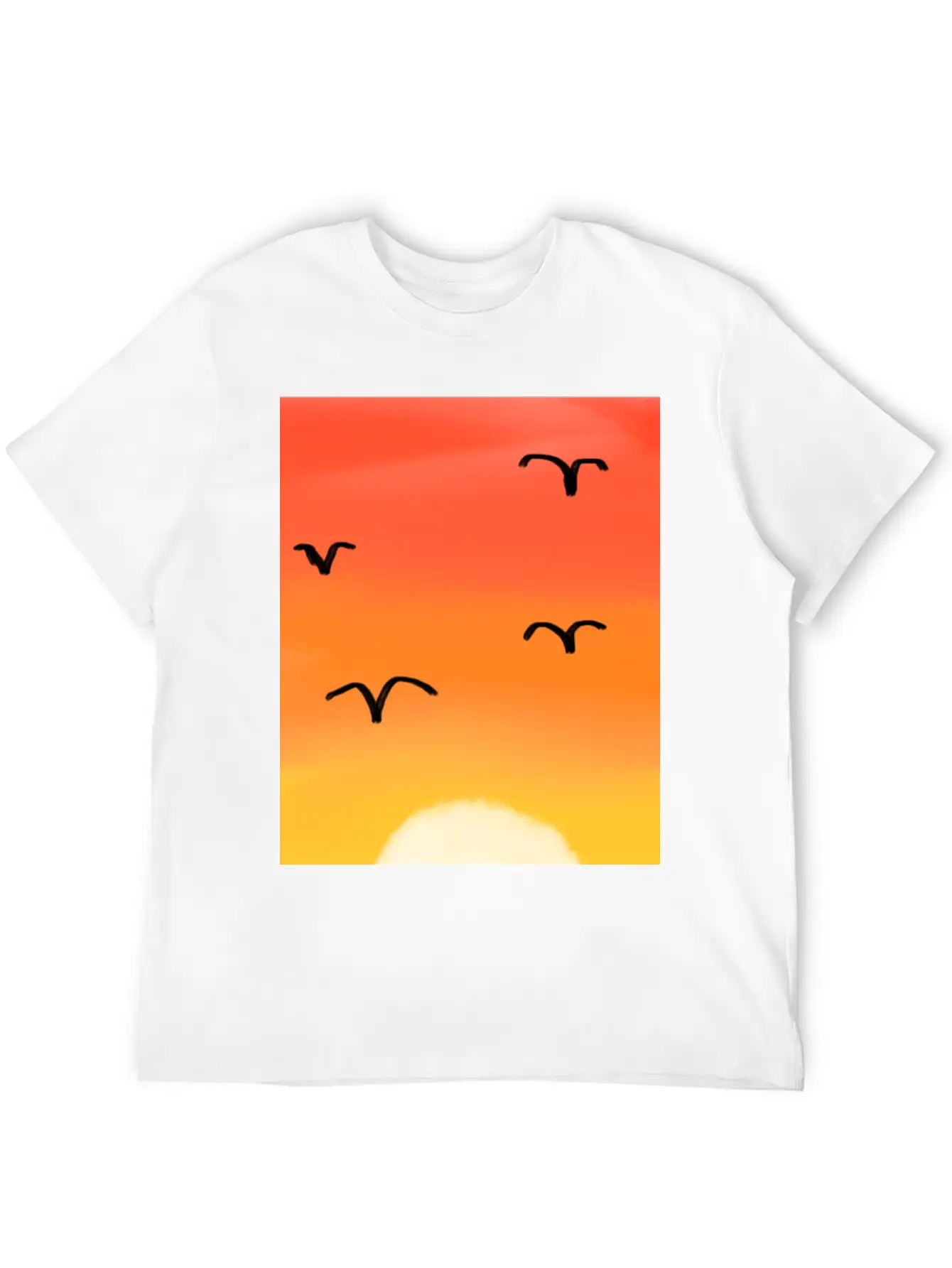 Sunset Stylish Everyday T-Shirt – Unisex Basic Cotton Tee