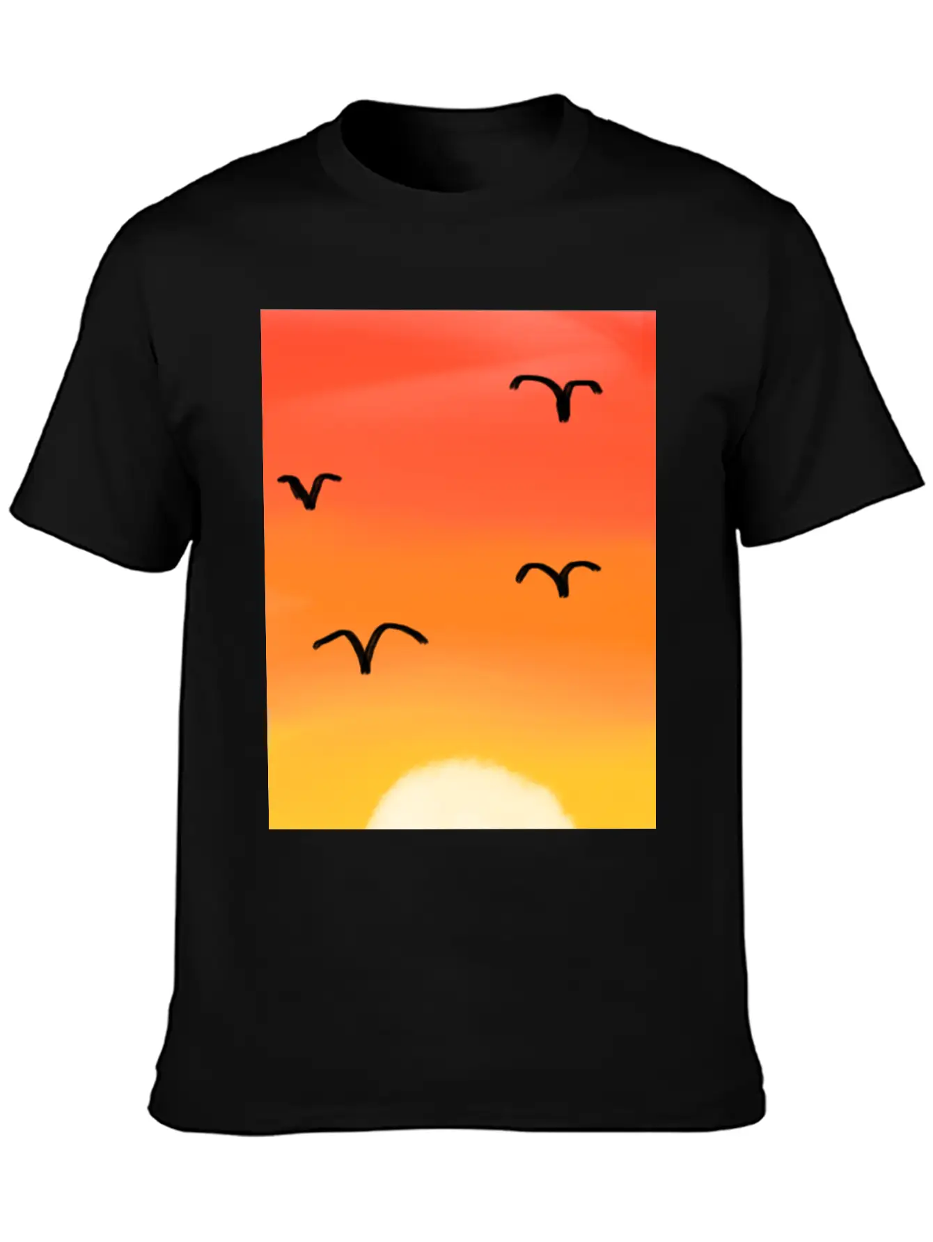 Sunset Stylish Everyday T-Shirt – Unisex Basic Cotton Tee