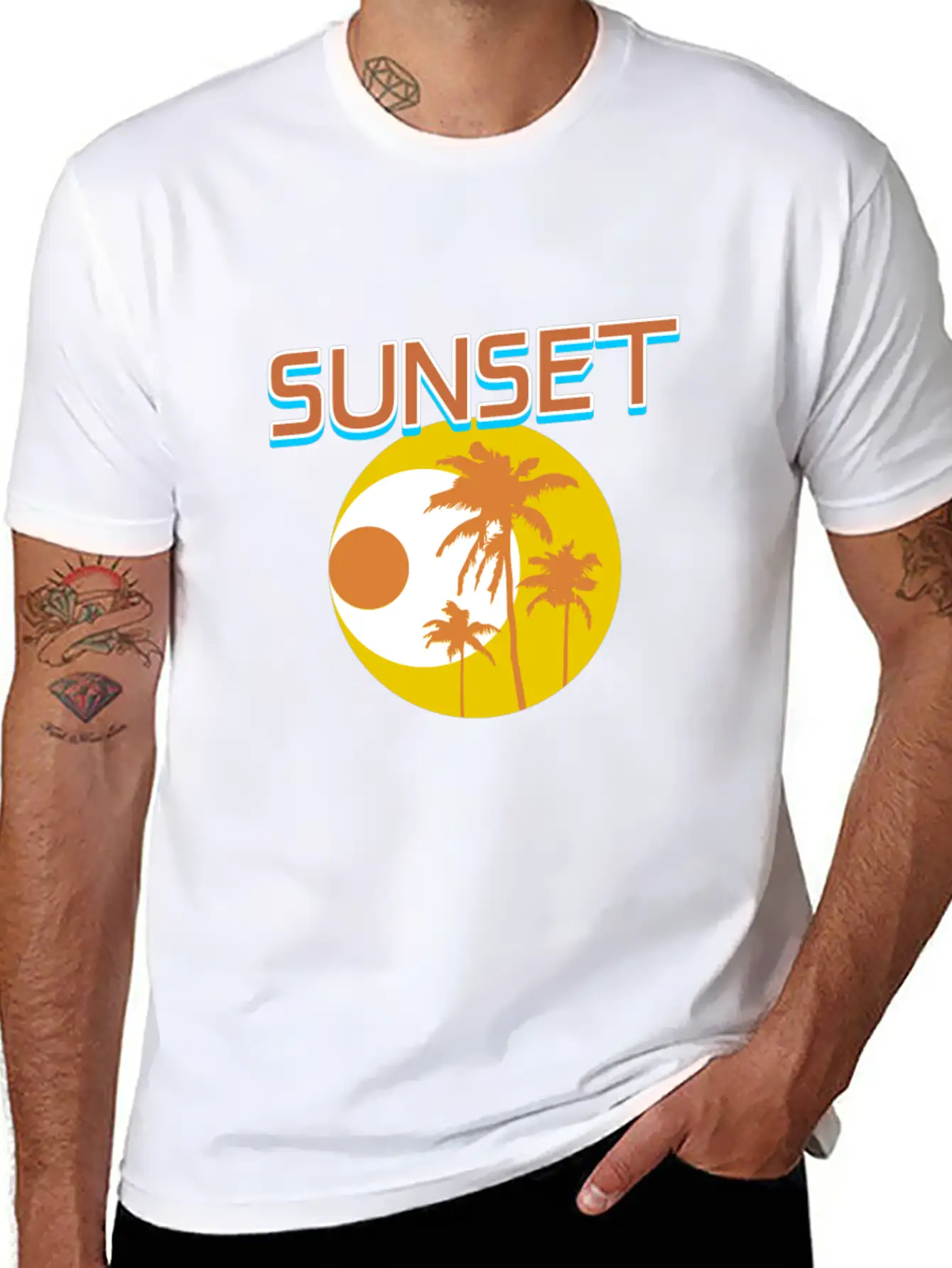 Sunset Unisex Short Sleeve Soft Cotton T-Shirt – Casual Everyday Wear