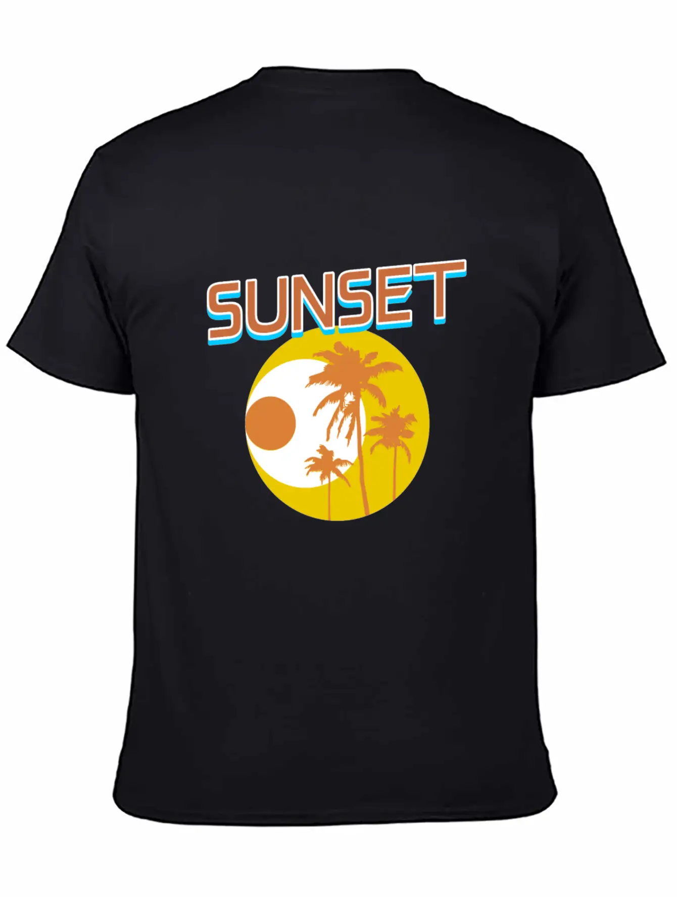 Sunset Unisex Short Sleeve Soft Cotton T-Shirt – Casual Everyday Wear