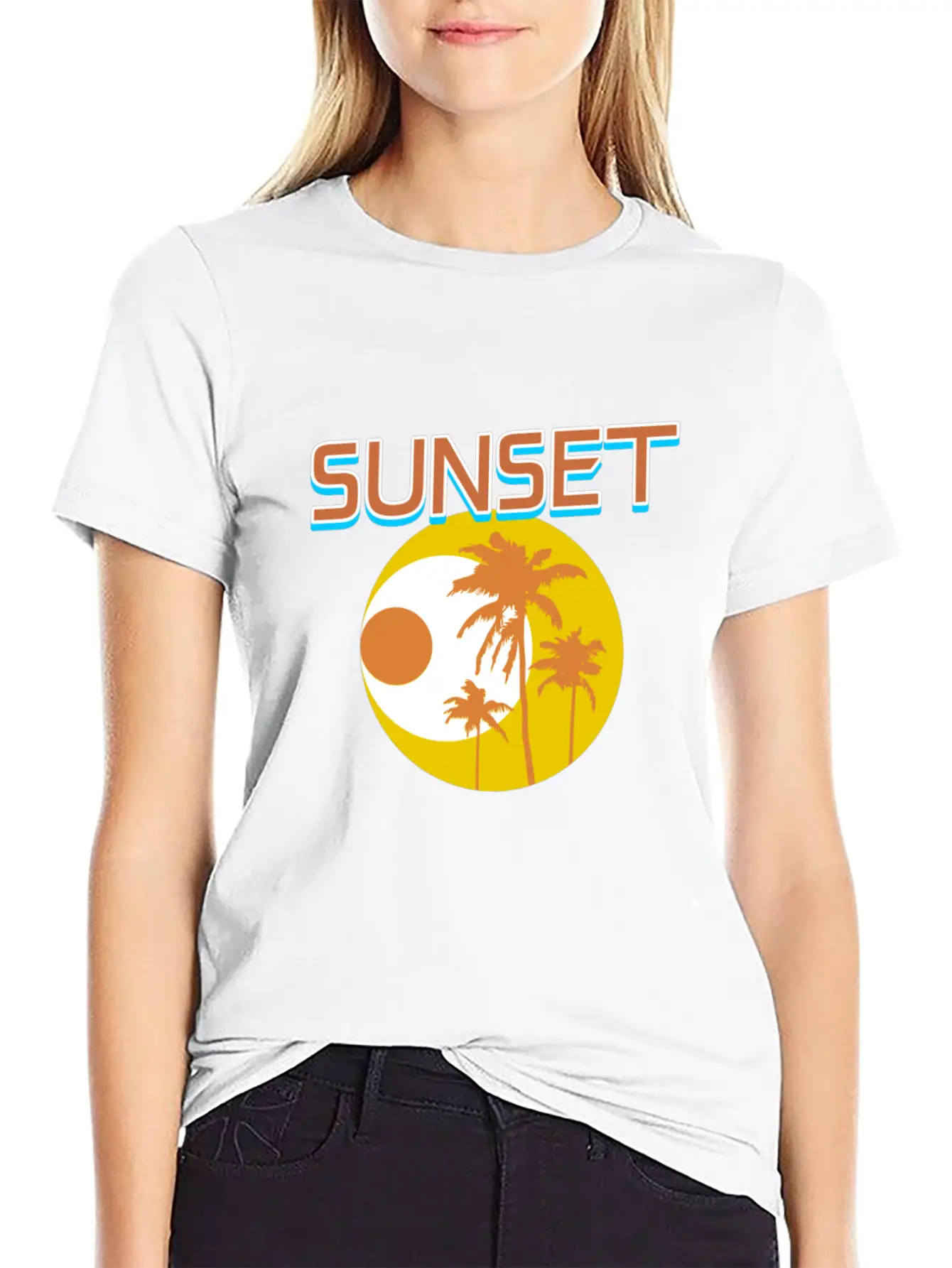 Sunset Unisex Short Sleeve Soft Cotton T-Shirt – Casual Everyday Wear