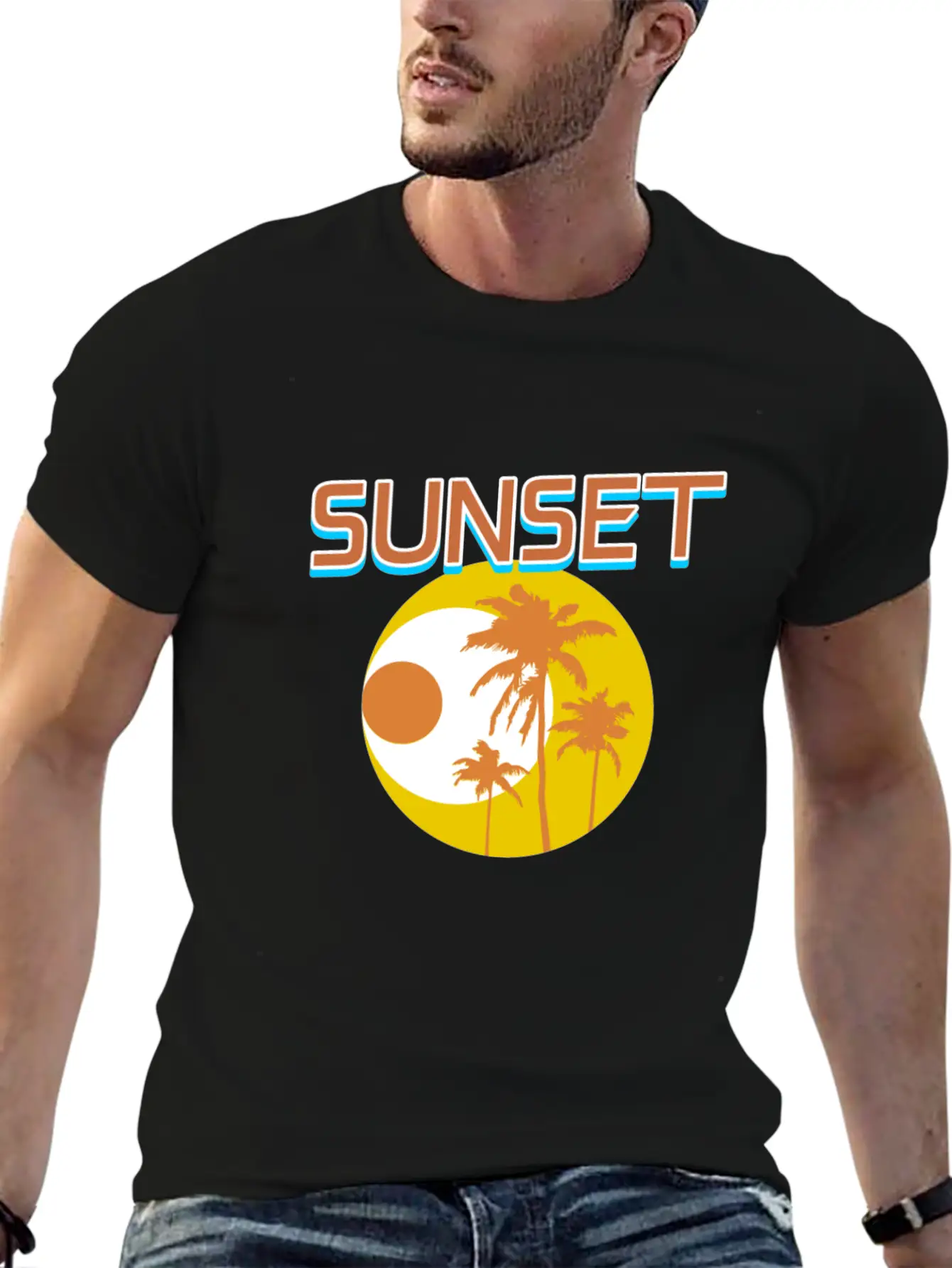 Sunset Unisex Short Sleeve Soft Cotton T-Shirt – Casual Everyday Wear
