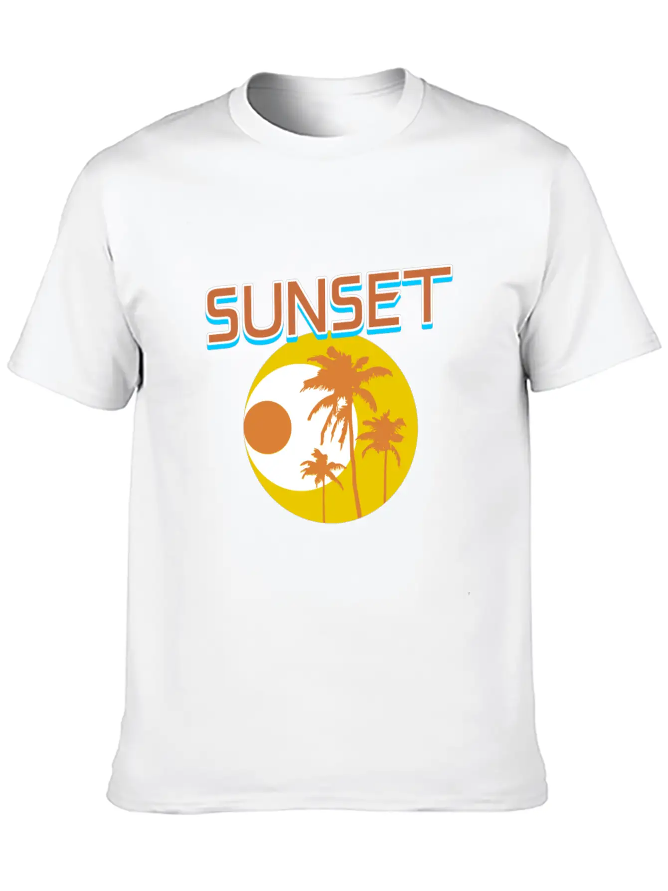 Sunset Unisex Short Sleeve Soft Cotton T-Shirt – Casual Everyday Wear