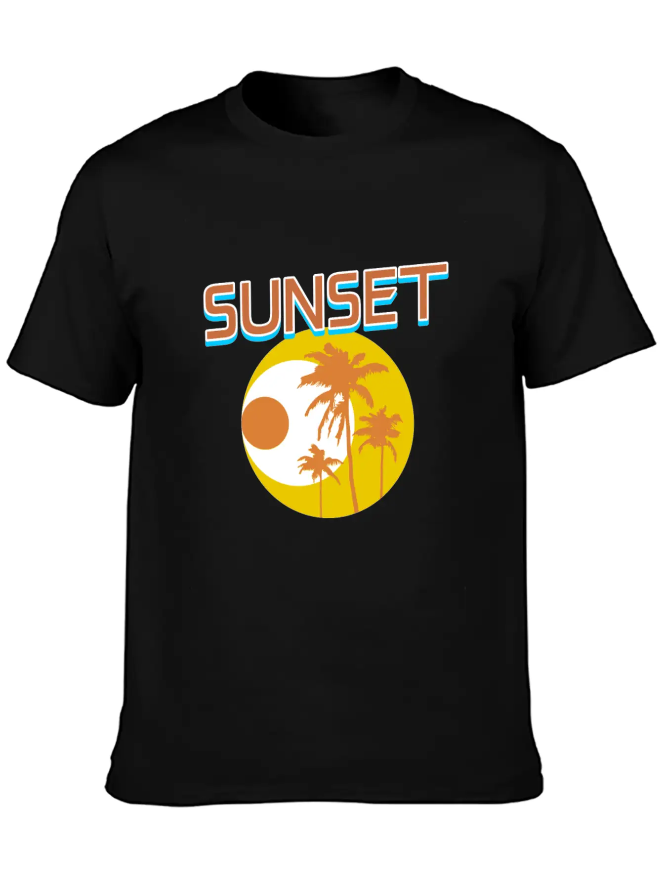Sunset Unisex Short Sleeve Soft Cotton T-Shirt – Casual Everyday Wear
