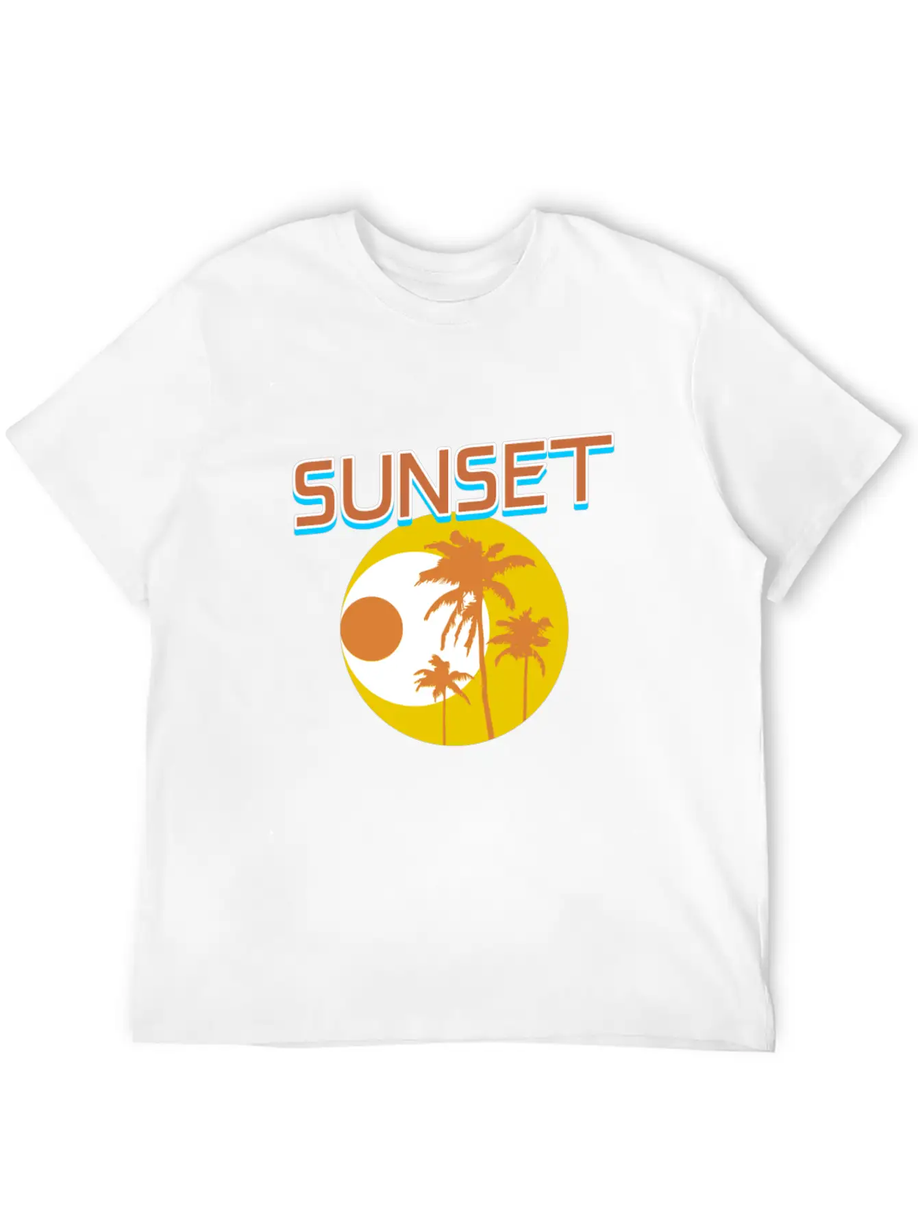 Sunset Unisex Short Sleeve Soft Cotton T-Shirt – Casual Everyday Wear