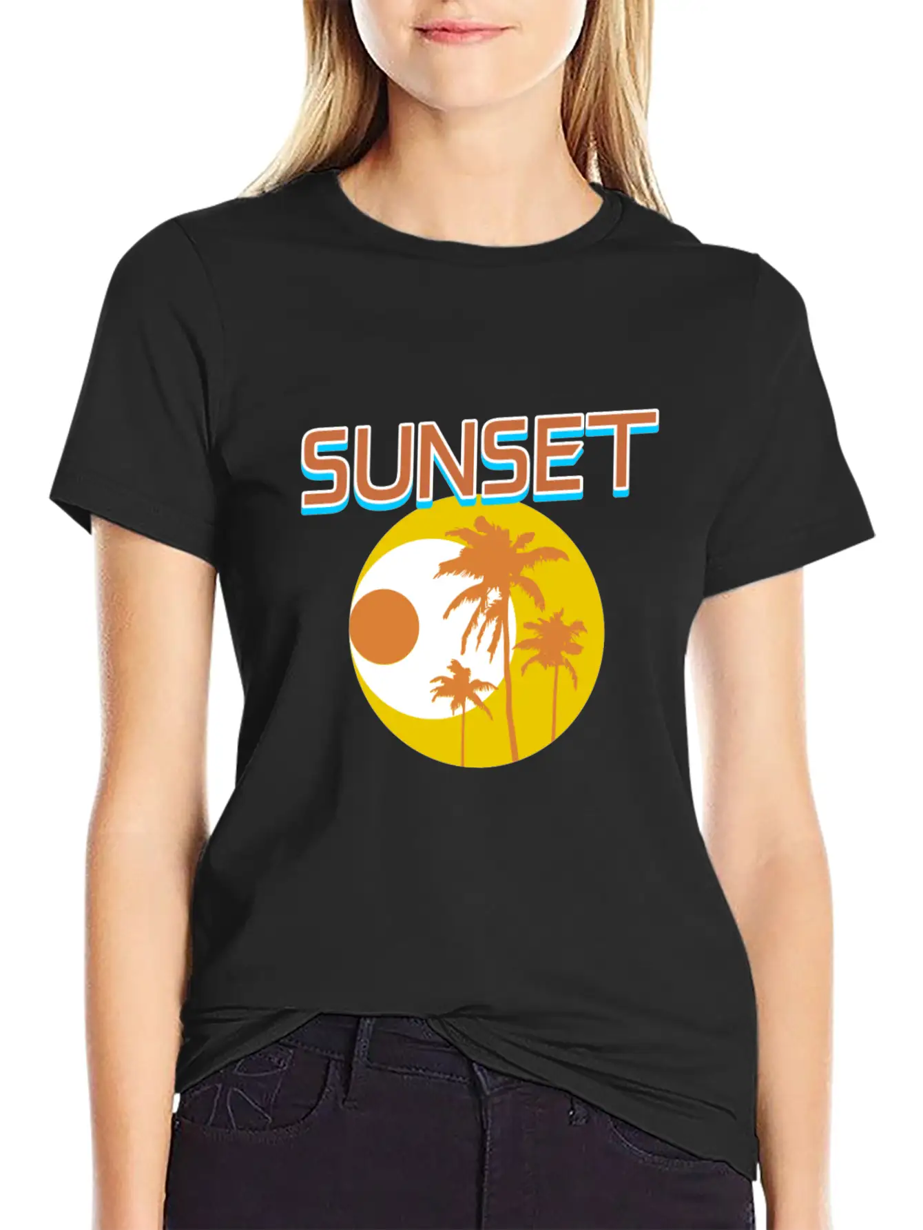 Sunset Unisex Short Sleeve Soft Cotton T-Shirt – Casual Everyday Wear