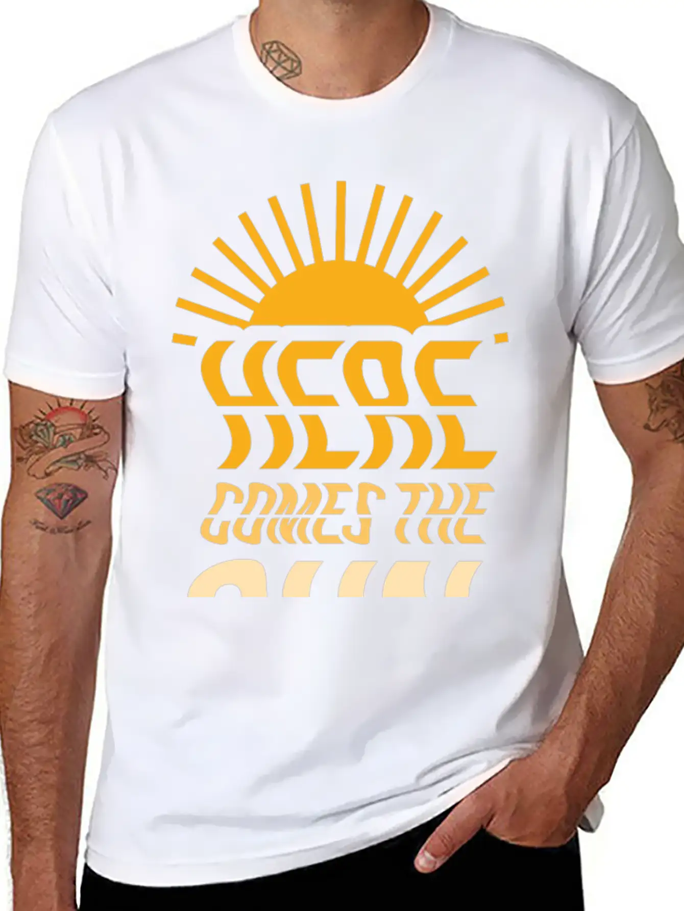 Sunshine I Beach Lover I Here Comes The Sun Timeless Short Sleeve Tee – Comfy And Minimalist Design