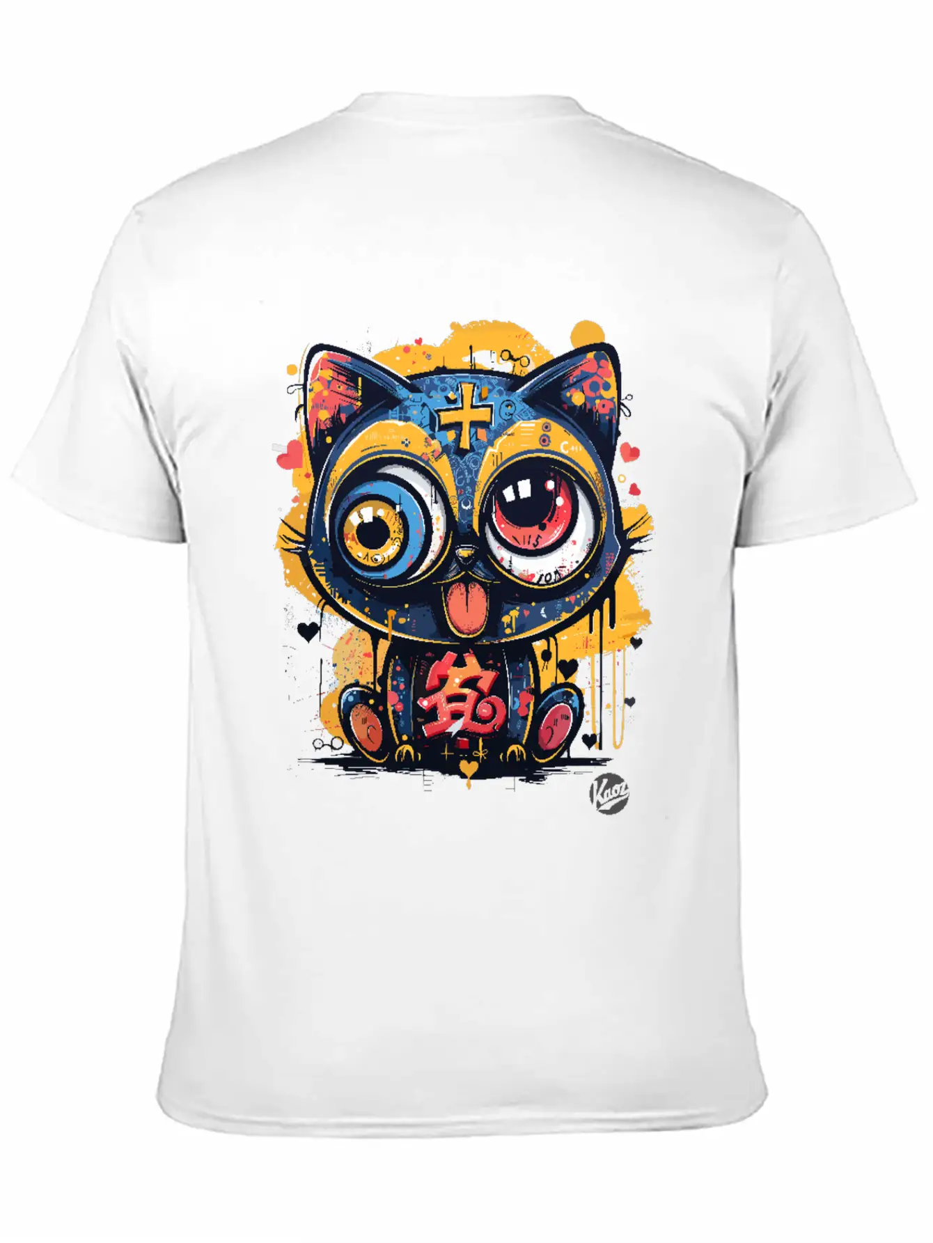 Super Crazy Cool Graffiti Cat Timeless Short Sleeve Tee – Comfy And Minimalist Design