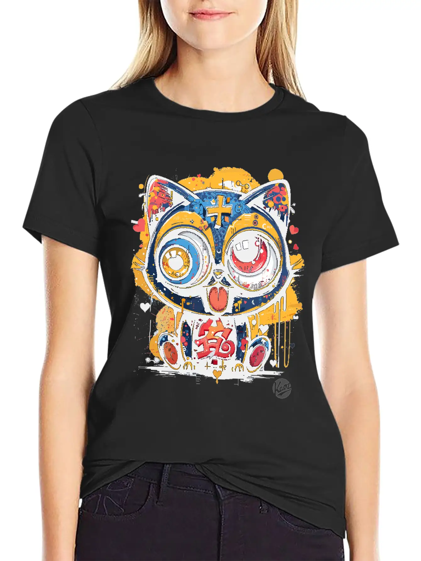 Super Crazy Cool Graffiti Cat Timeless Short Sleeve Tee – Comfy And Minimalist Design
