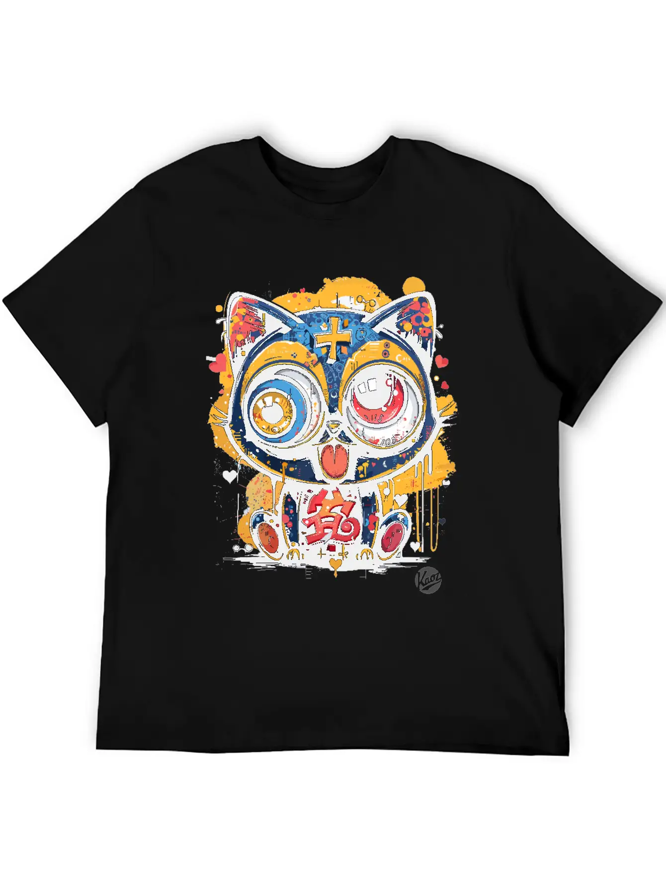 Super Crazy Cool Graffiti Cat Timeless Short Sleeve Tee – Comfy And Minimalist Design