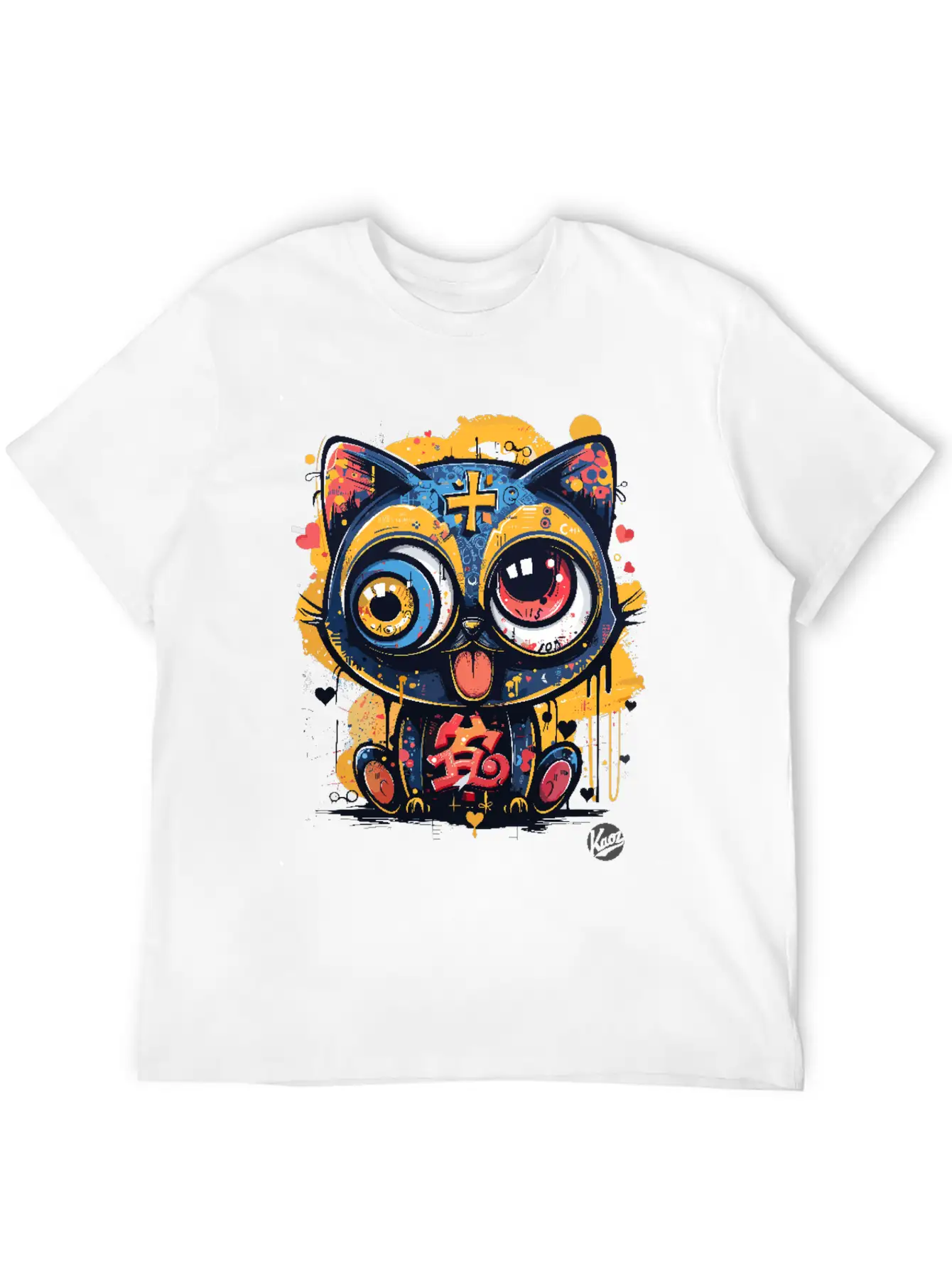 Super Crazy Cool Graffiti Cat Timeless Short Sleeve Tee – Comfy And Minimalist Design