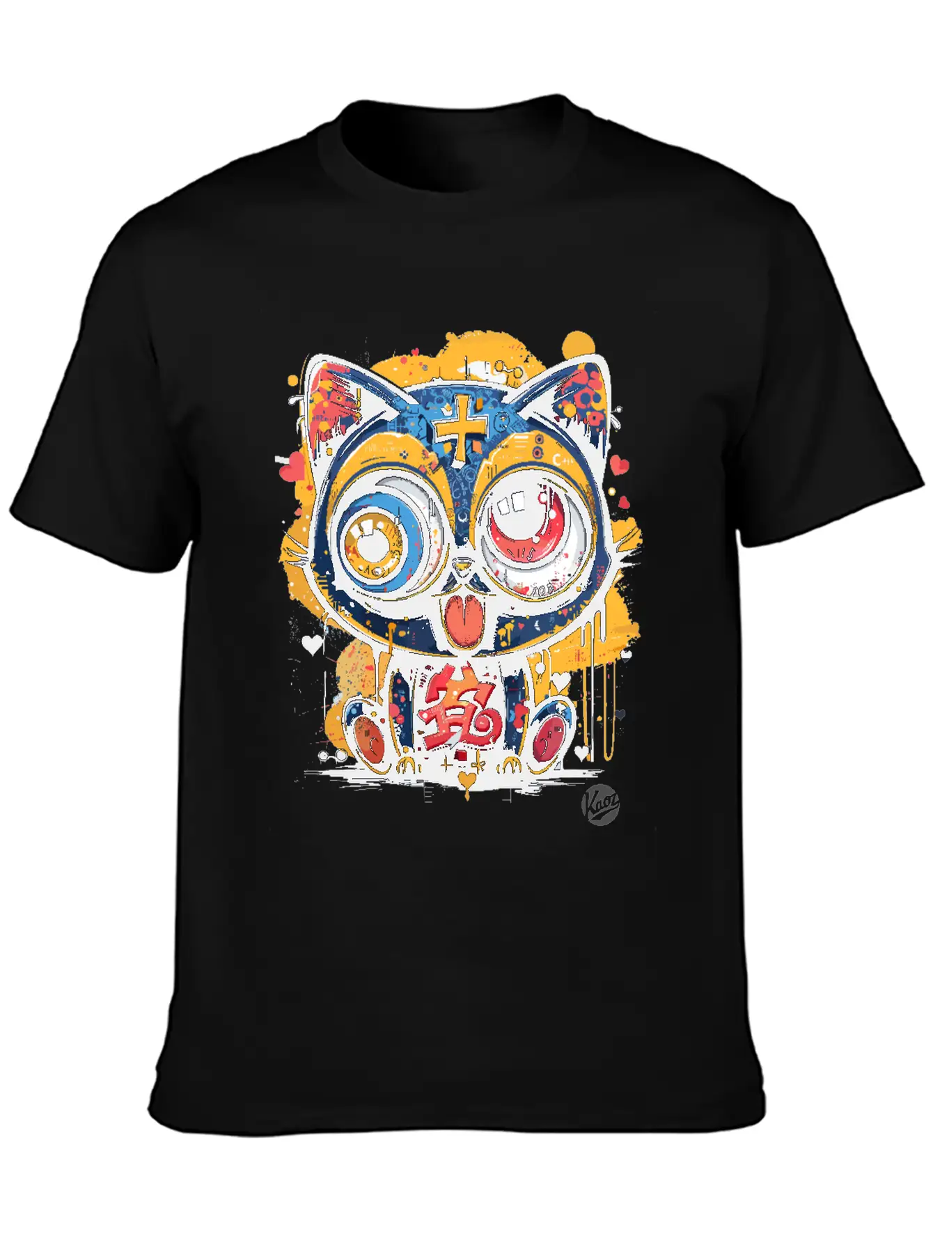 Super Crazy Cool Graffiti Cat Timeless Short Sleeve Tee – Comfy And Minimalist Design