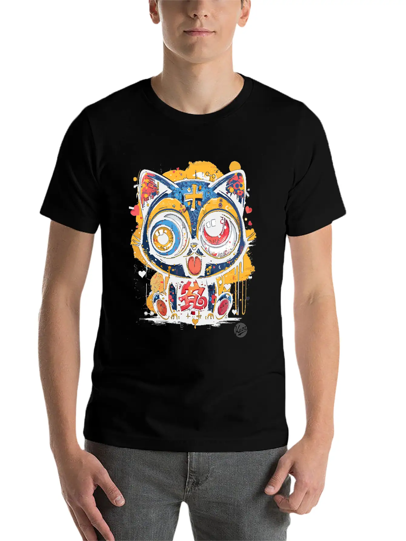 Super Crazy Cool Graffiti Cat Timeless Short Sleeve Tee – Comfy And Minimalist Design