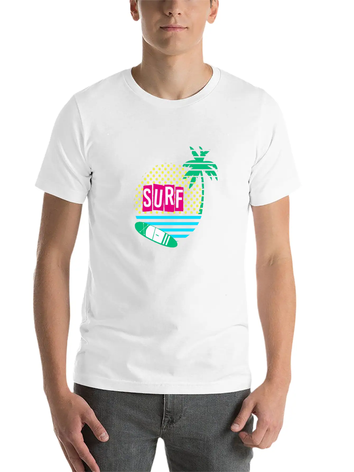 Surf Comfortable Minimalist Graphic Tee – Summer Style Essential