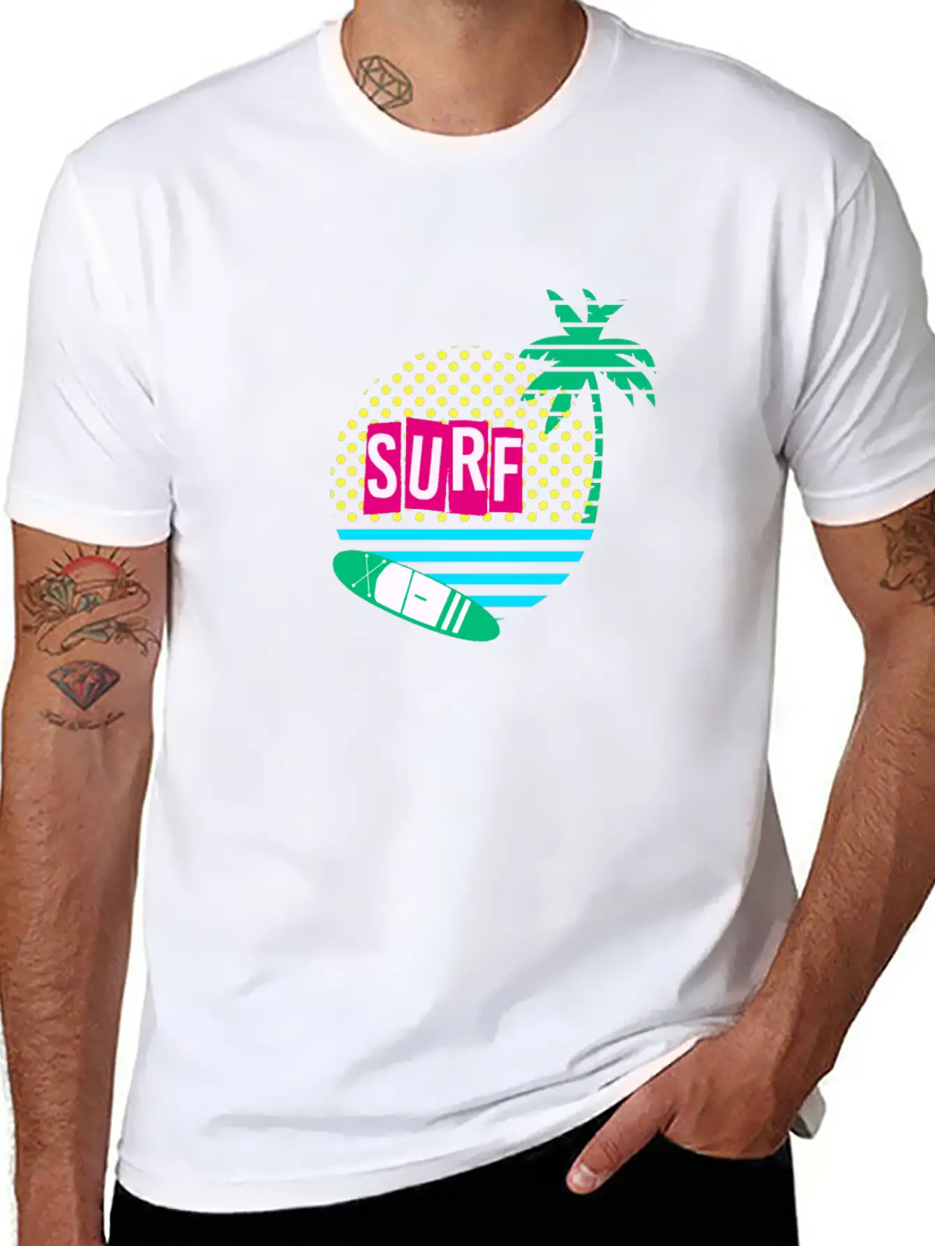 Surf Comfortable Minimalist Graphic Tee – Summer Style Essential