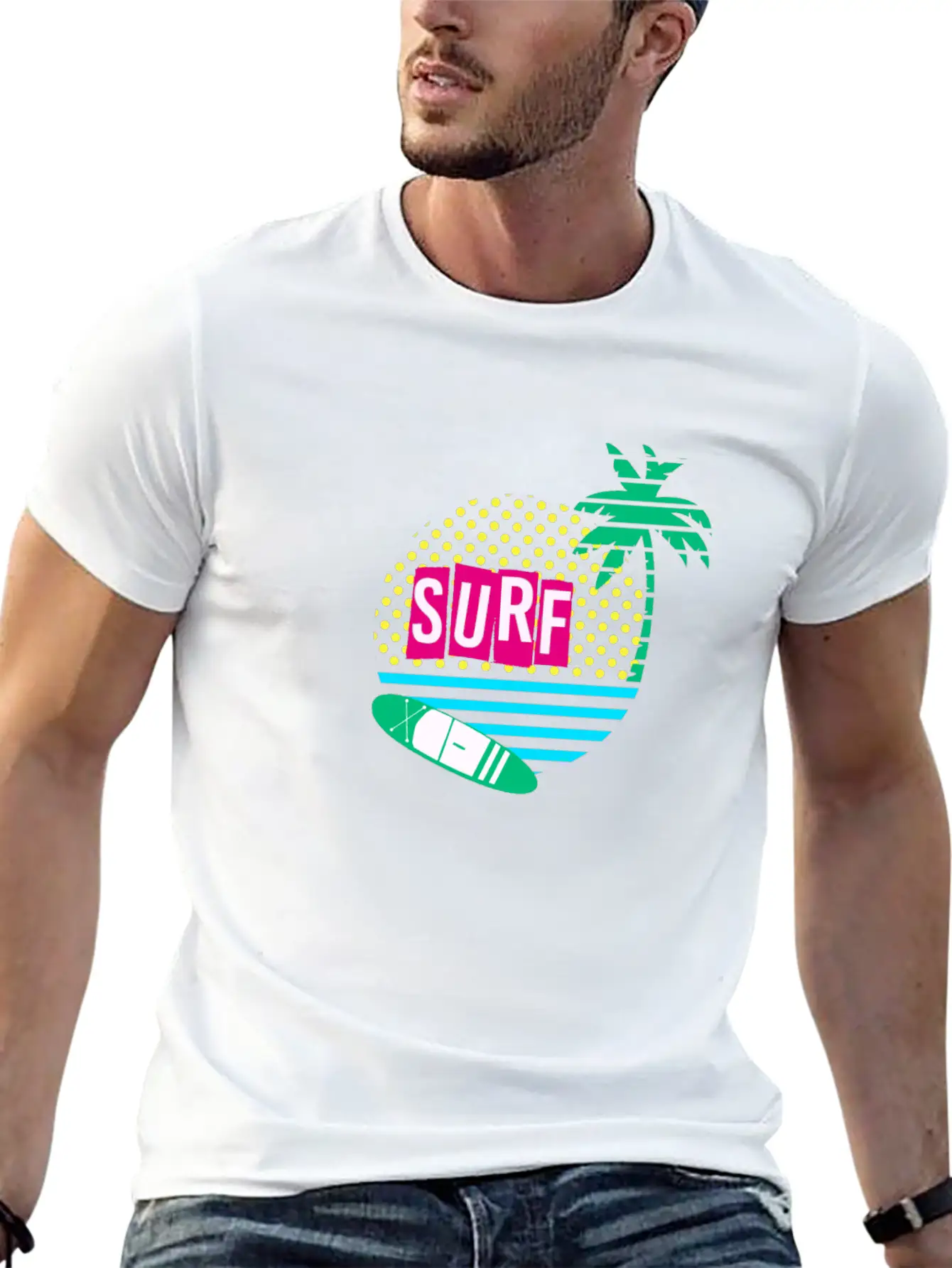 Surf Comfortable Minimalist Graphic Tee – Summer Style Essential