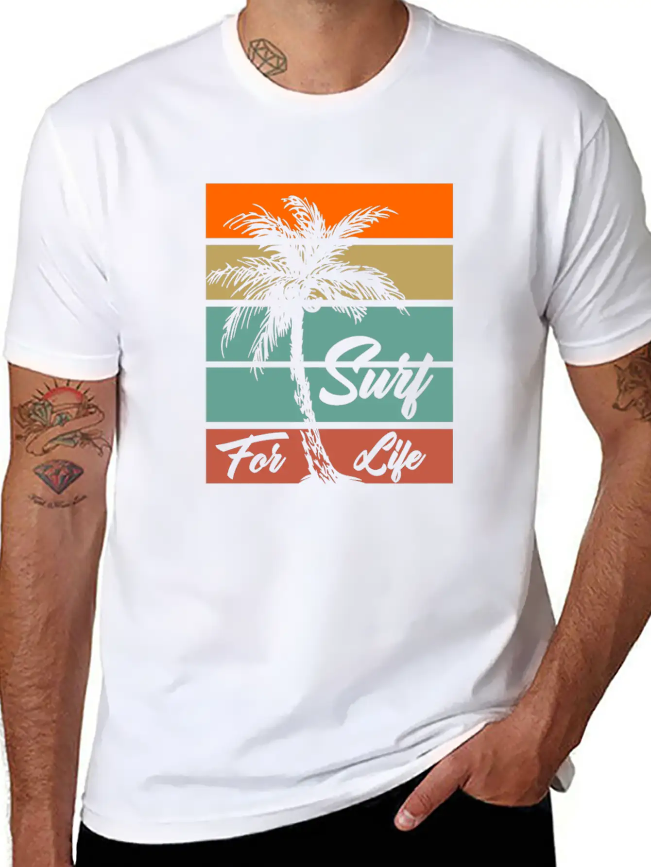 Surf For Life Comfortable Minimalist Graphic Tee – Summer Style Essential