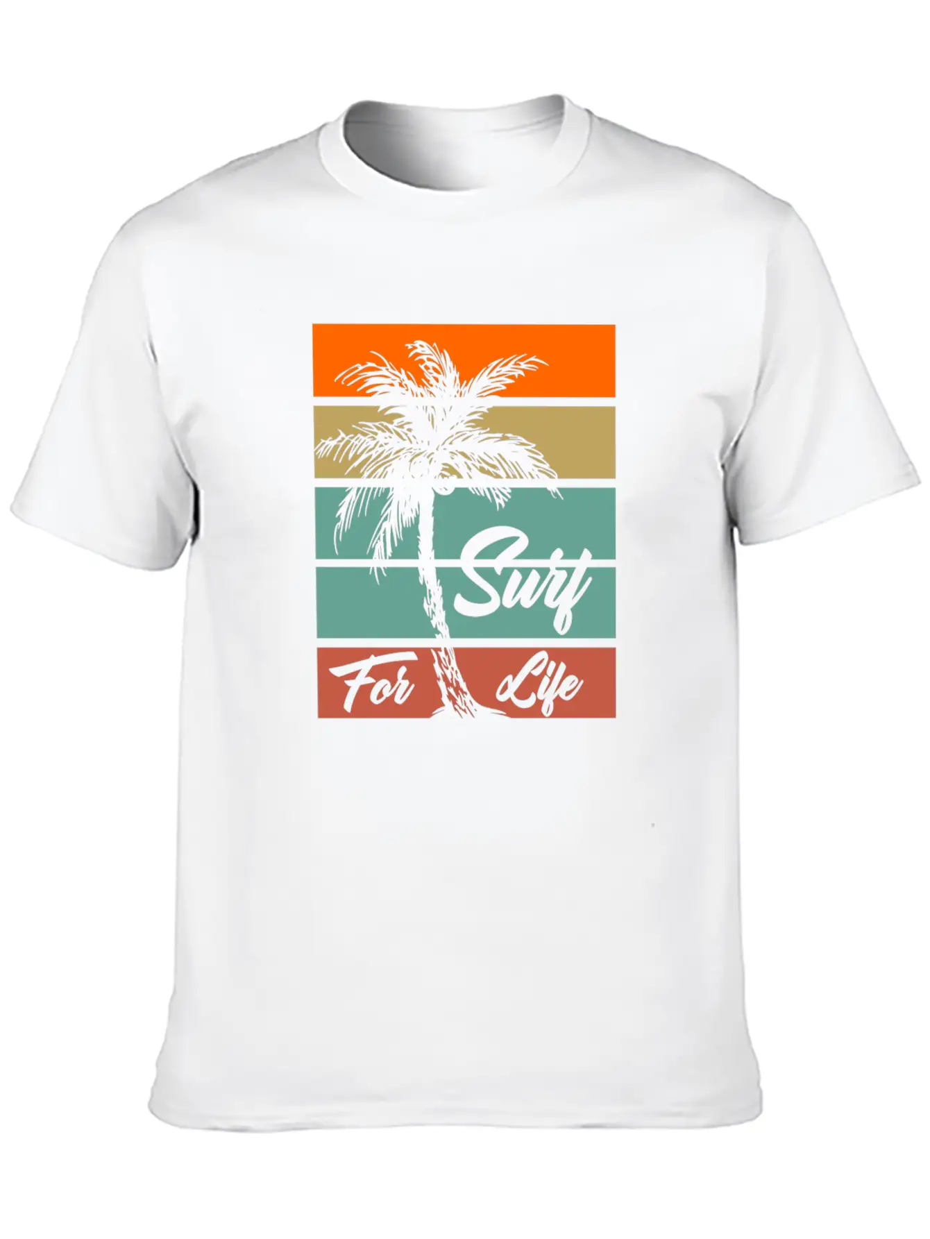Surf For Life Comfortable Minimalist Graphic Tee – Summer Style Essential