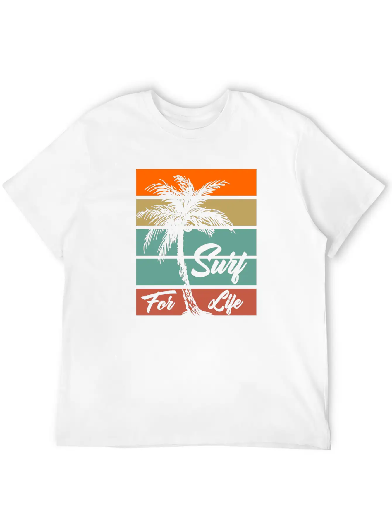 Surf For Life Comfortable Minimalist Graphic Tee – Summer Style Essential