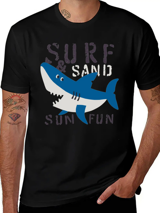 Surf Sand Sun Fun Stylish Everyday T-Shirt – Unisex Basic Cotton Tee