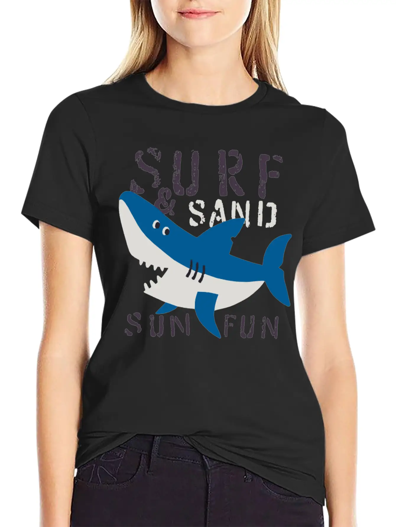 Surf Sand Sun Fun Stylish Everyday T-Shirt – Unisex Basic Cotton Tee