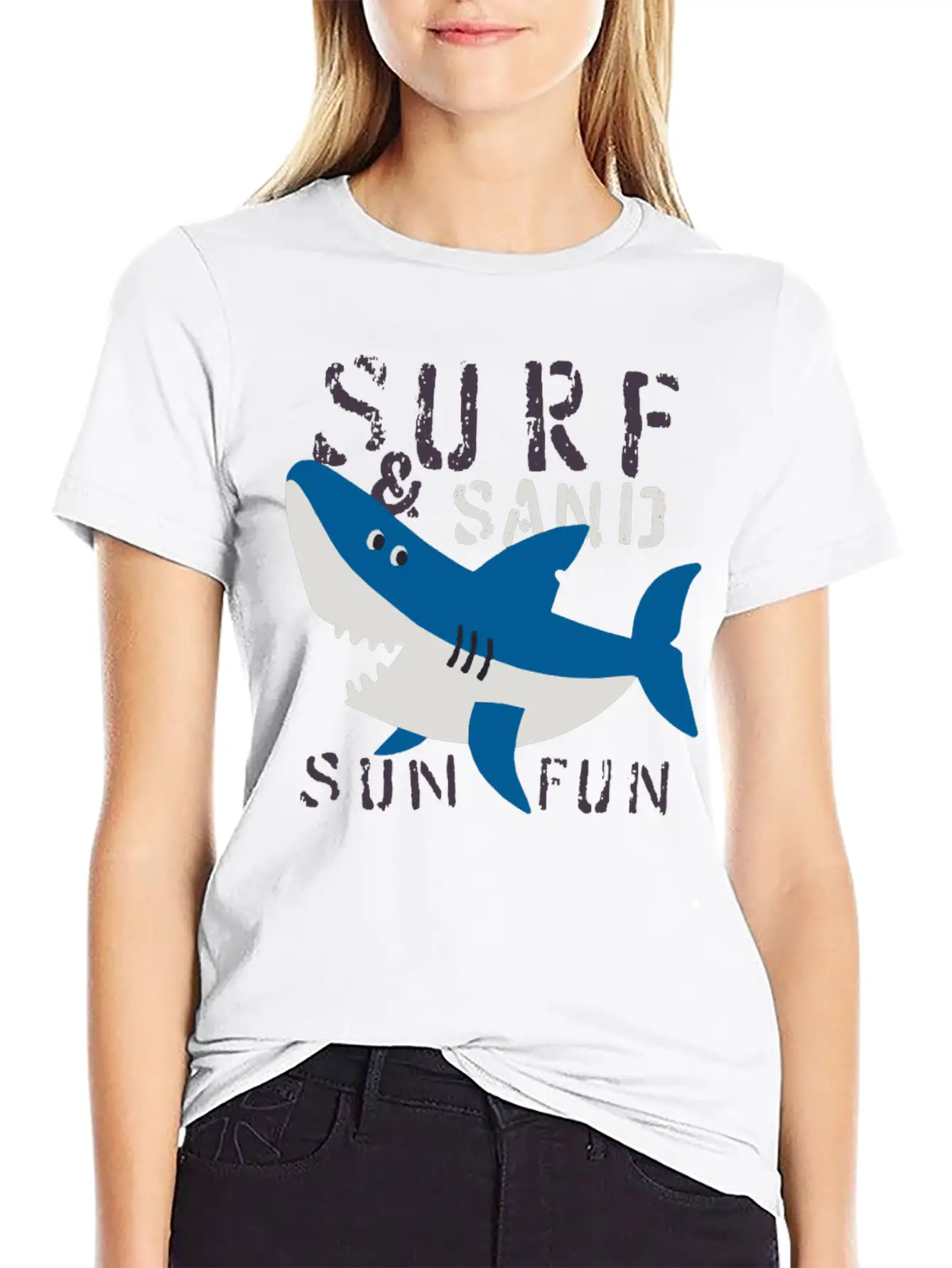 Surf Sand Sun Fun Stylish Everyday T-Shirt – Unisex Basic Cotton Tee