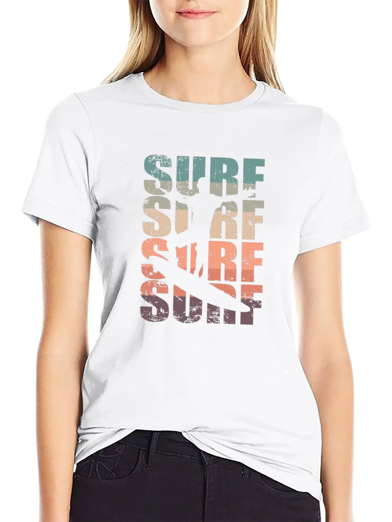 Surf Surf Surf Surf Surfing Surfboard Basic Graphic T-Shirt – Daily Comfort In Soft Cotton