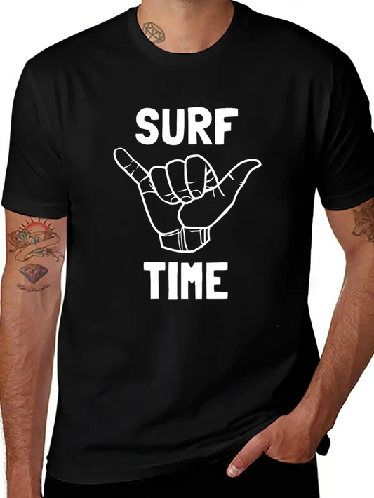 Surf Time Surfing Surfen Geschenk Comfortable Minimalist Graphic Tee – Summer Style Essential