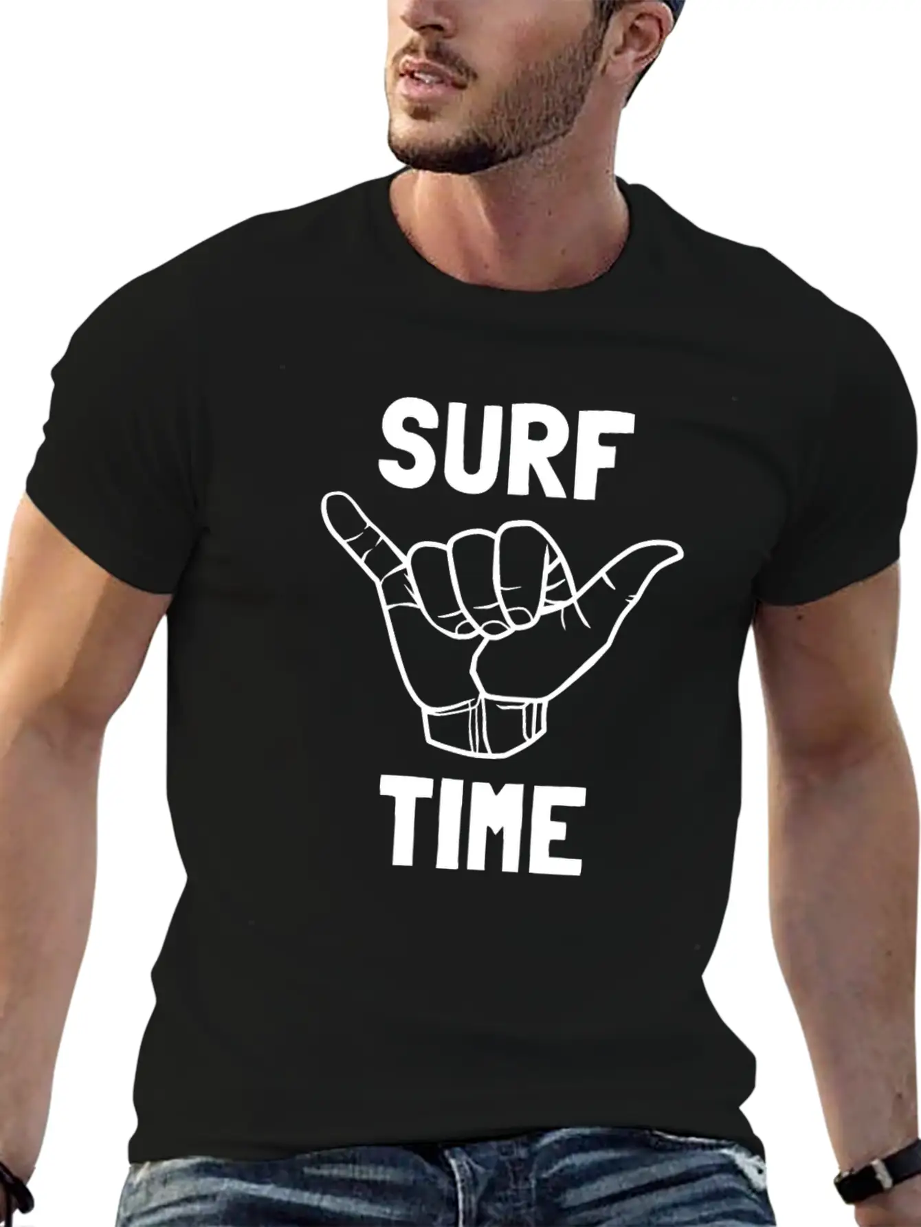 Surf Time Surfing Surfen Geschenk Comfortable Minimalist Graphic Tee – Summer Style Essential