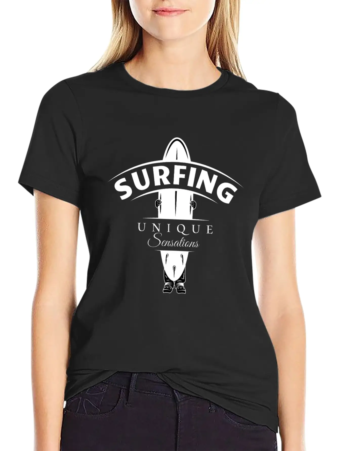 Surf-Unique Sensations Stylish Everyday T-Shirt – Unisex Basic Cotton Tee