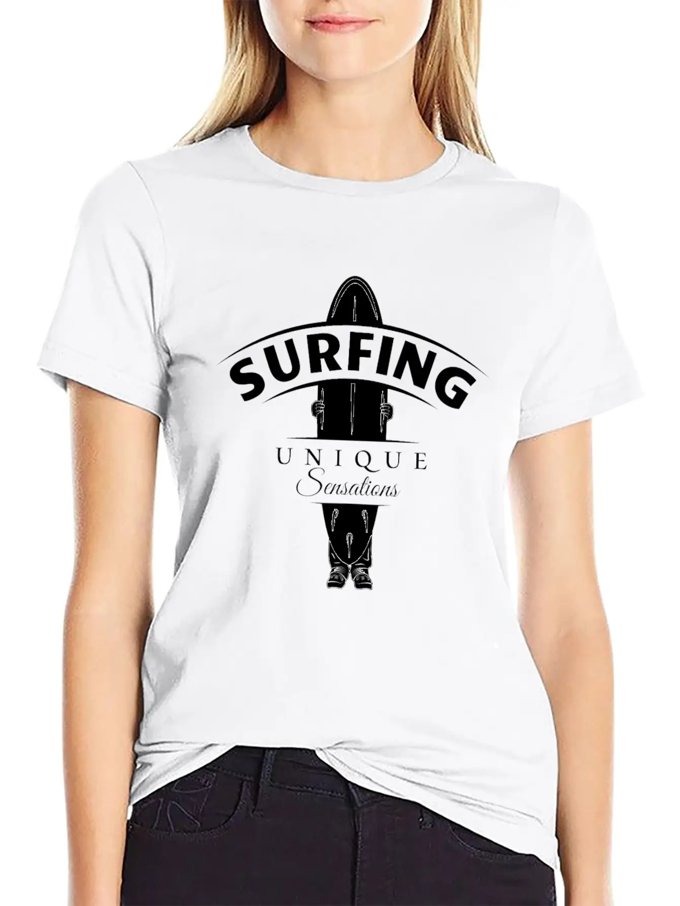 Surf-Unique Sensations Stylish Everyday T-Shirt – Unisex Basic Cotton Tee