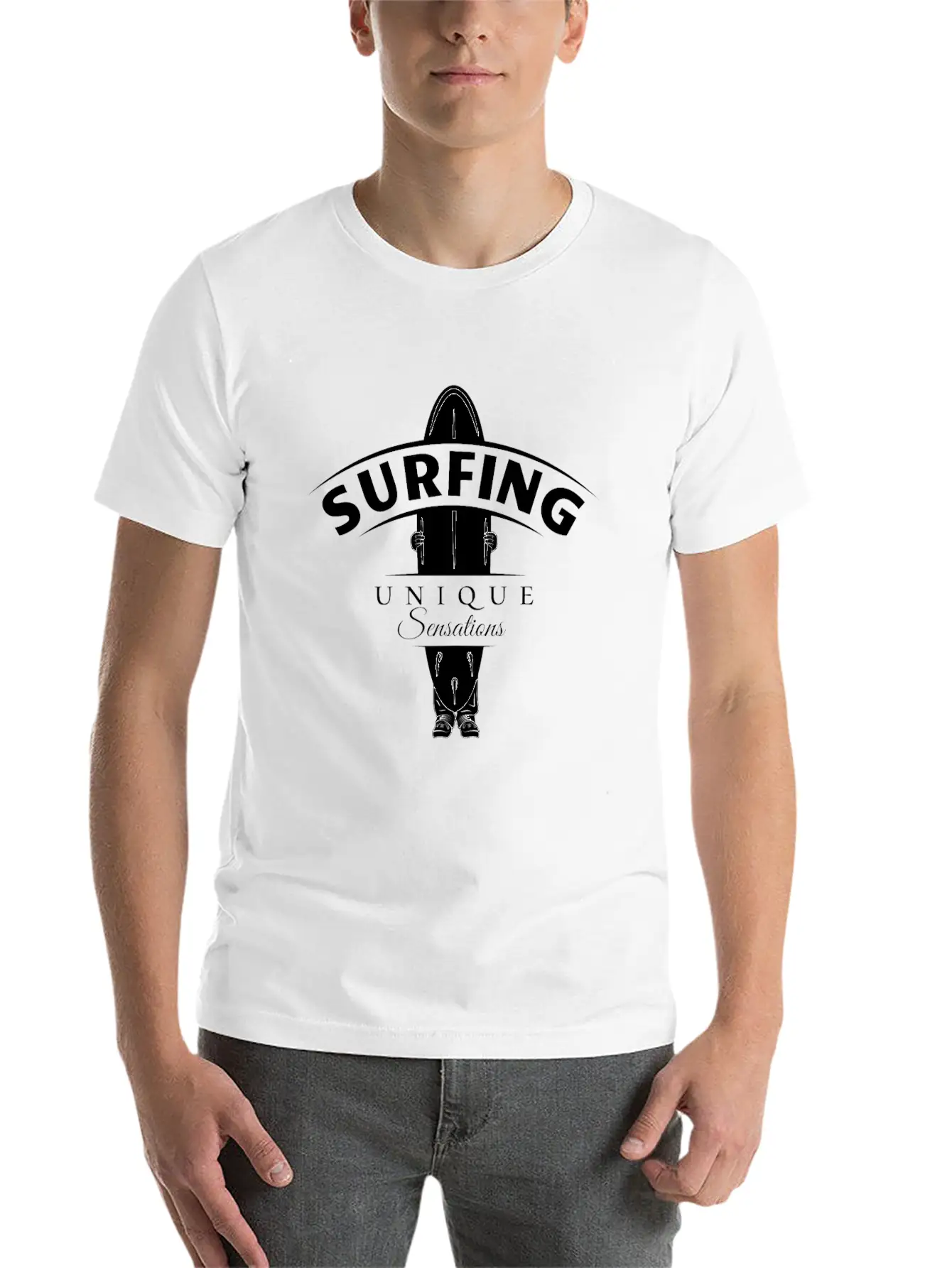 Surf-Unique Sensations Stylish Everyday T-Shirt – Unisex Basic Cotton Tee