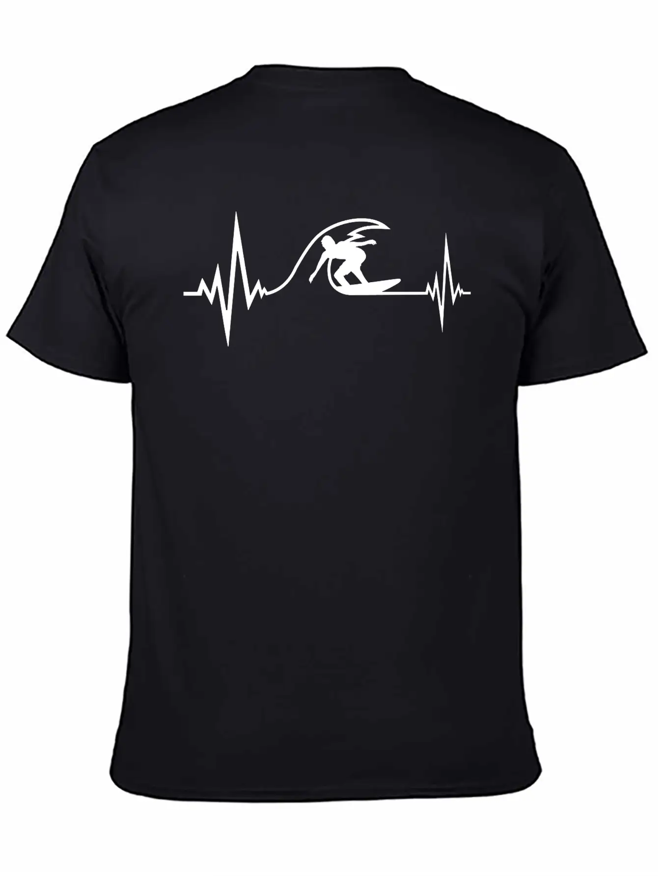 Surfer Pulse Heartbeat Surf Frequency Wave Surfing Timeless Short Sleeve Tee – Comfy And Minimalist Design