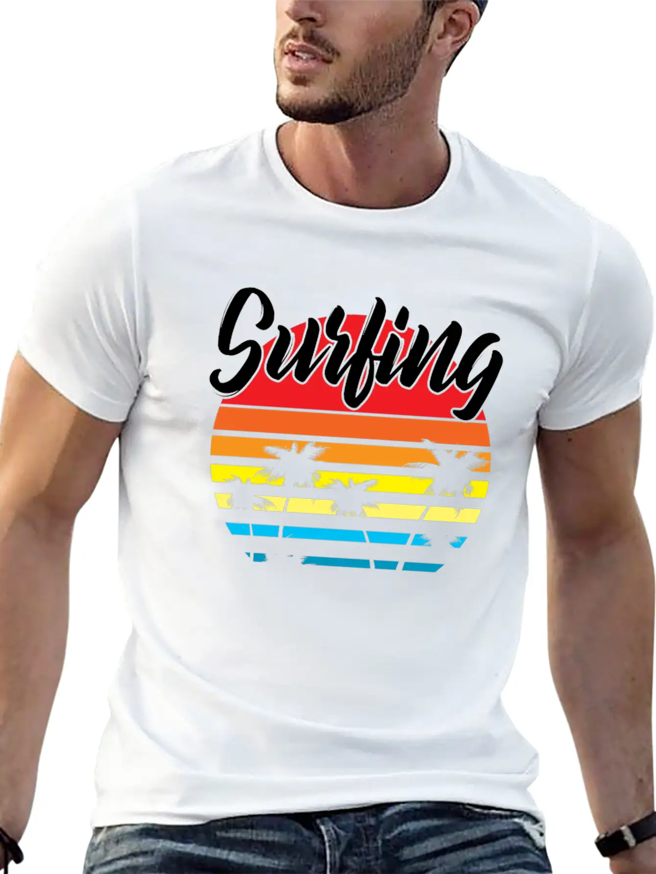 Surfing Basic Graphic T-Shirt – Daily Comfort In Soft Cotton