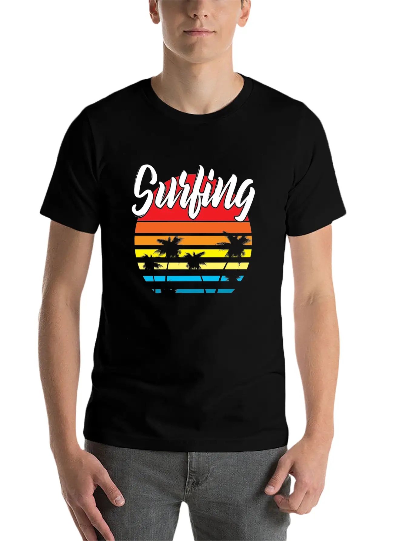 Surfing Basic Graphic T-Shirt – Daily Comfort In Soft Cotton