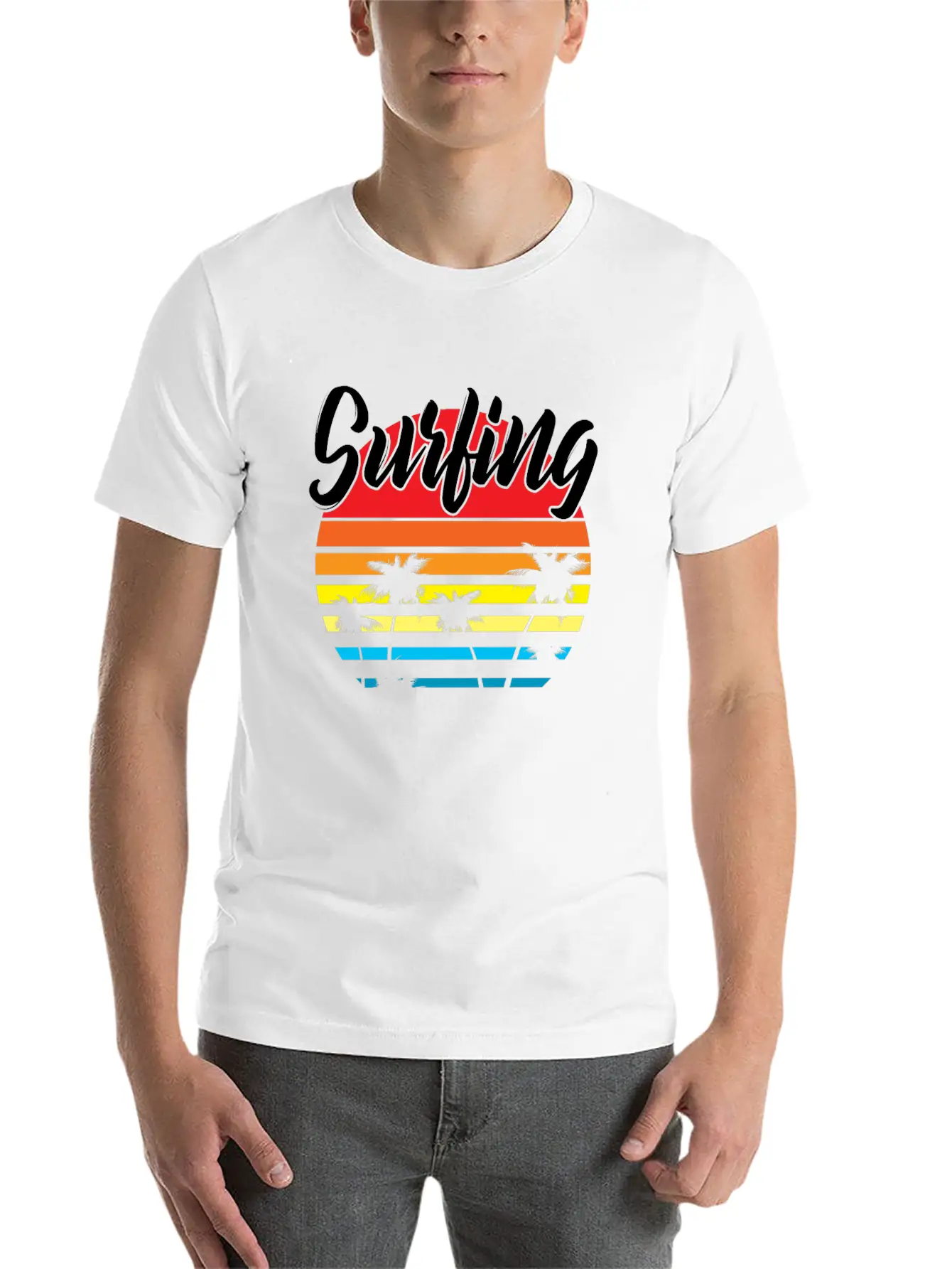 Surfing Basic Graphic T-Shirt – Daily Comfort In Soft Cotton