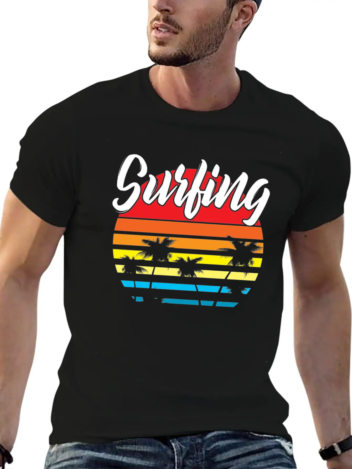 Surfing Basic Graphic T-Shirt – Daily Comfort In Soft Cotton