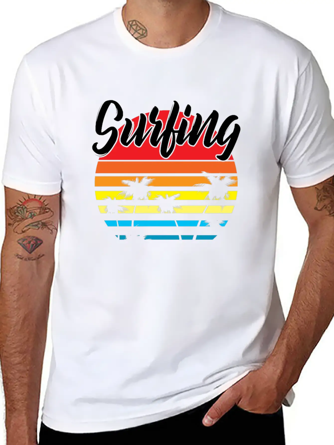 Surfing Basic Graphic T-Shirt – Daily Comfort In Soft Cotton