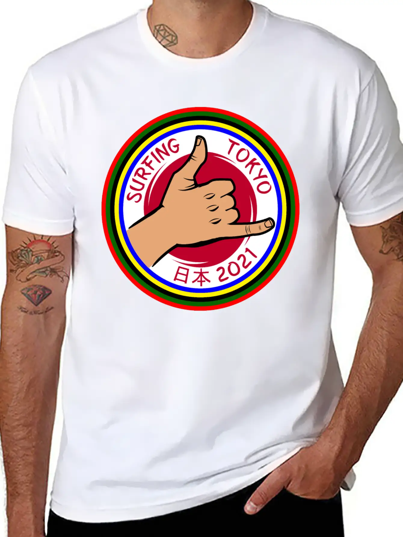 Surfing Comfortable Minimalist Graphic Tee – Summer Style Essential
