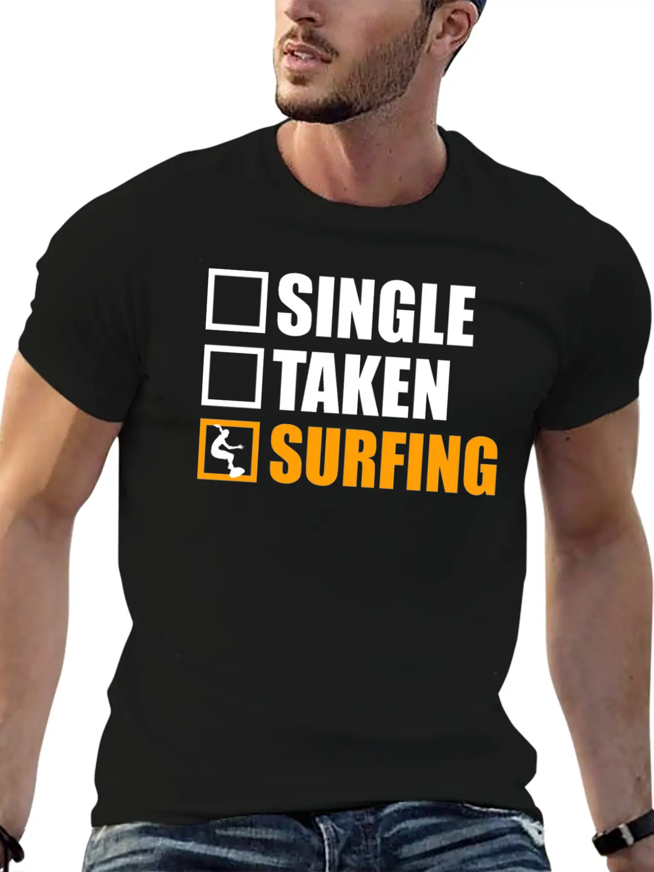 Surfing Is My Girlfriend Essential Unisex Summer Tee – Soft Cotton Casual Fit