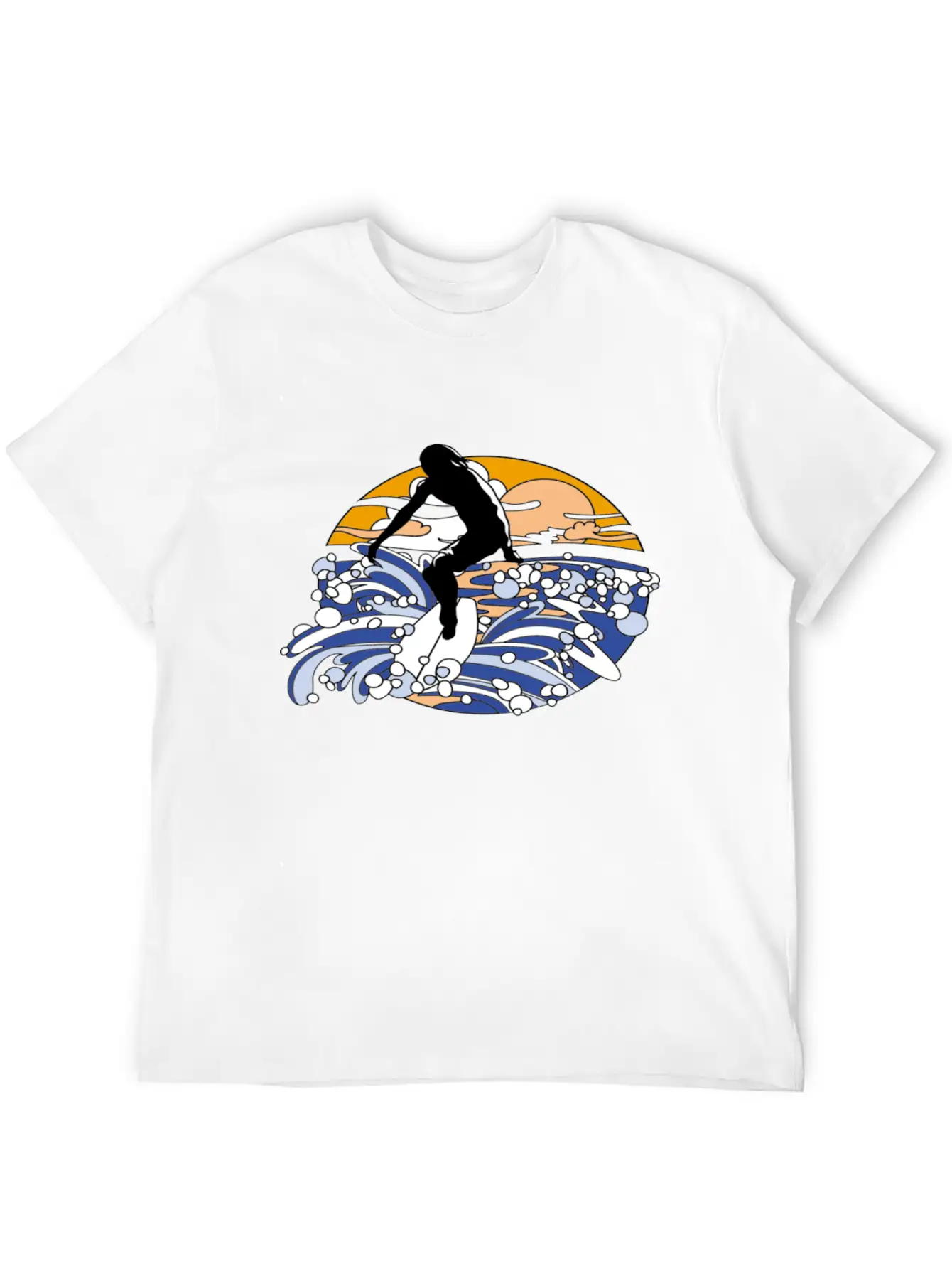 Surfing Man Timeless Short Sleeve Tee – Comfy And Minimalist Design