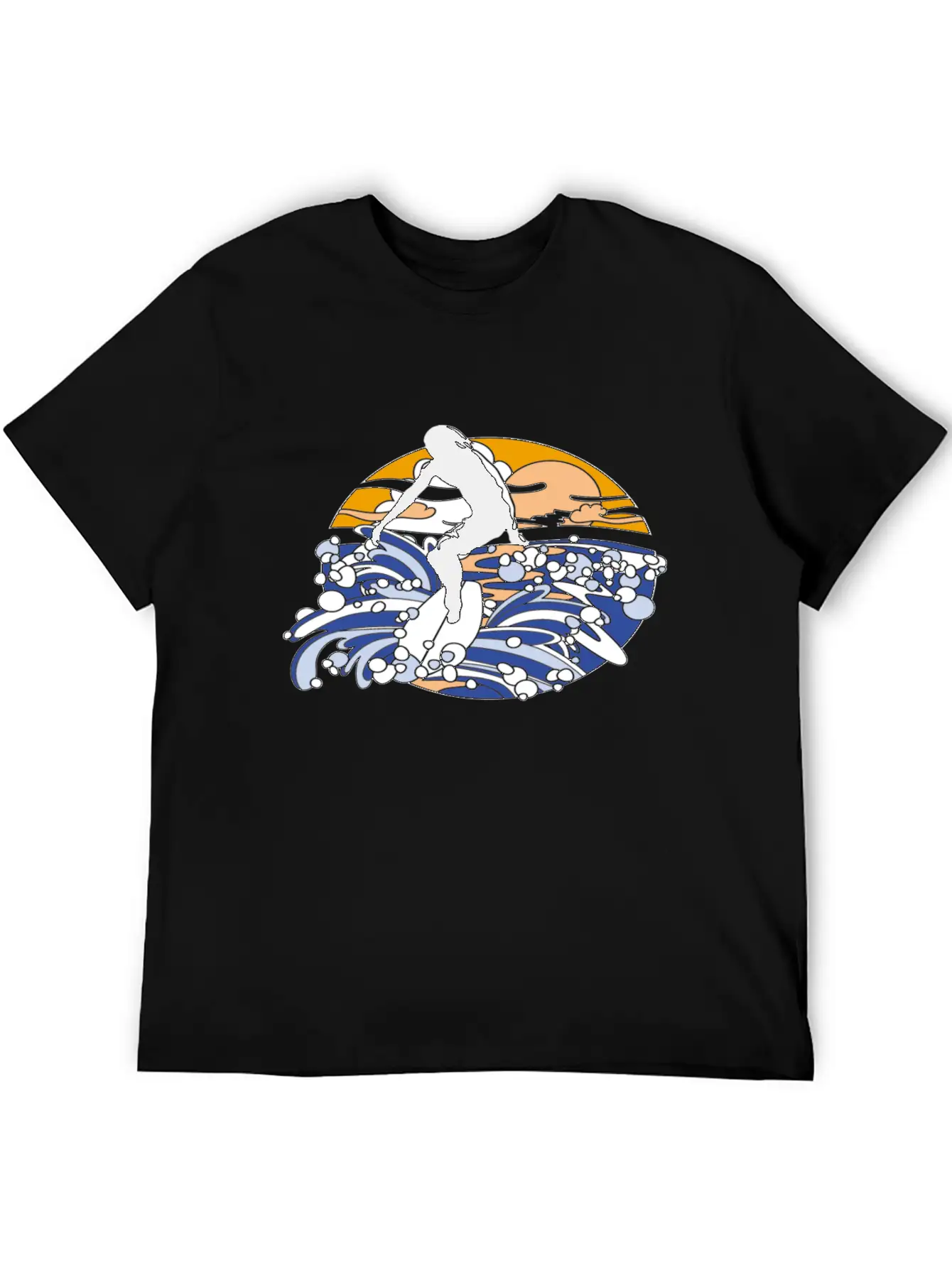 Surfing Man Timeless Short Sleeve Tee – Comfy And Minimalist Design