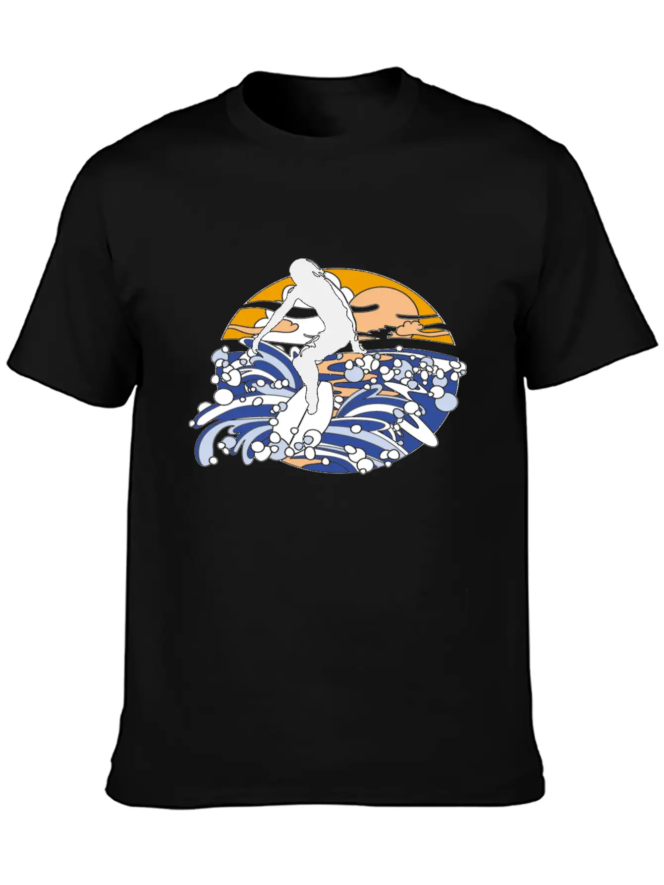 Surfing Man Timeless Short Sleeve Tee – Comfy And Minimalist Design