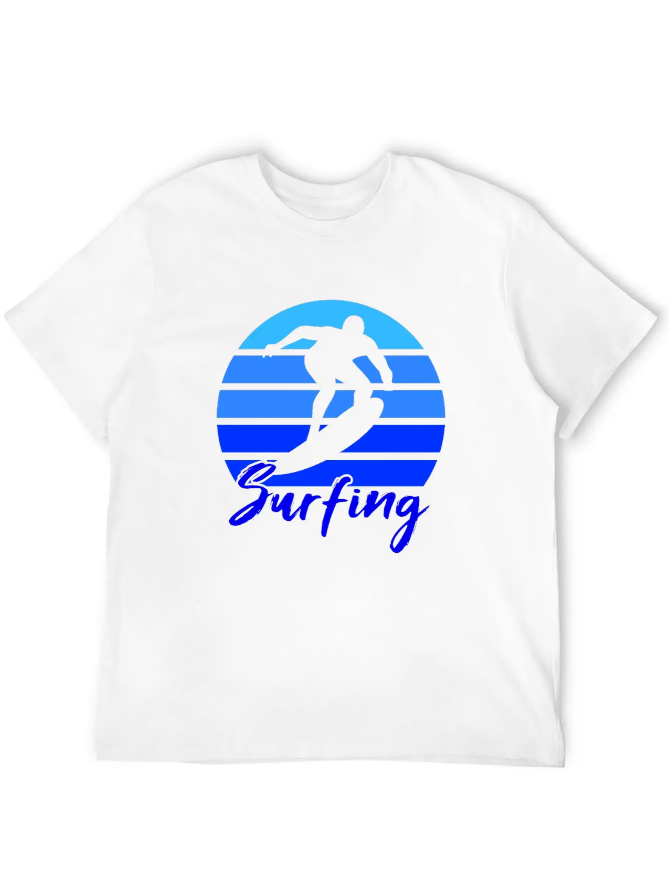 Surfing Retro Unisex Short Sleeve Soft Cotton T-Shirt – Casual Everyday Wear