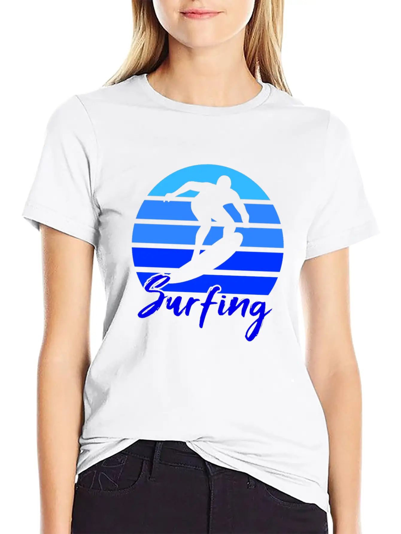 Surfing Retro Unisex Short Sleeve Soft Cotton T-Shirt – Casual Everyday Wear
