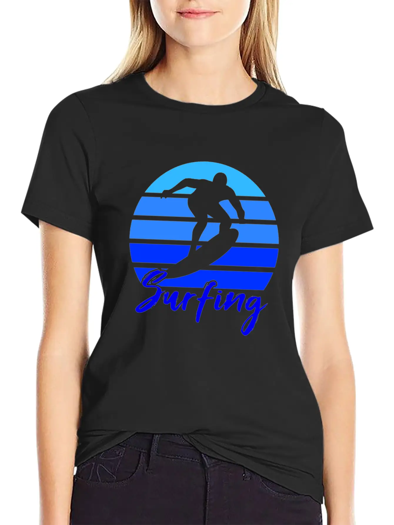 Surfing Retro Unisex Short Sleeve Soft Cotton T-Shirt – Casual Everyday Wear