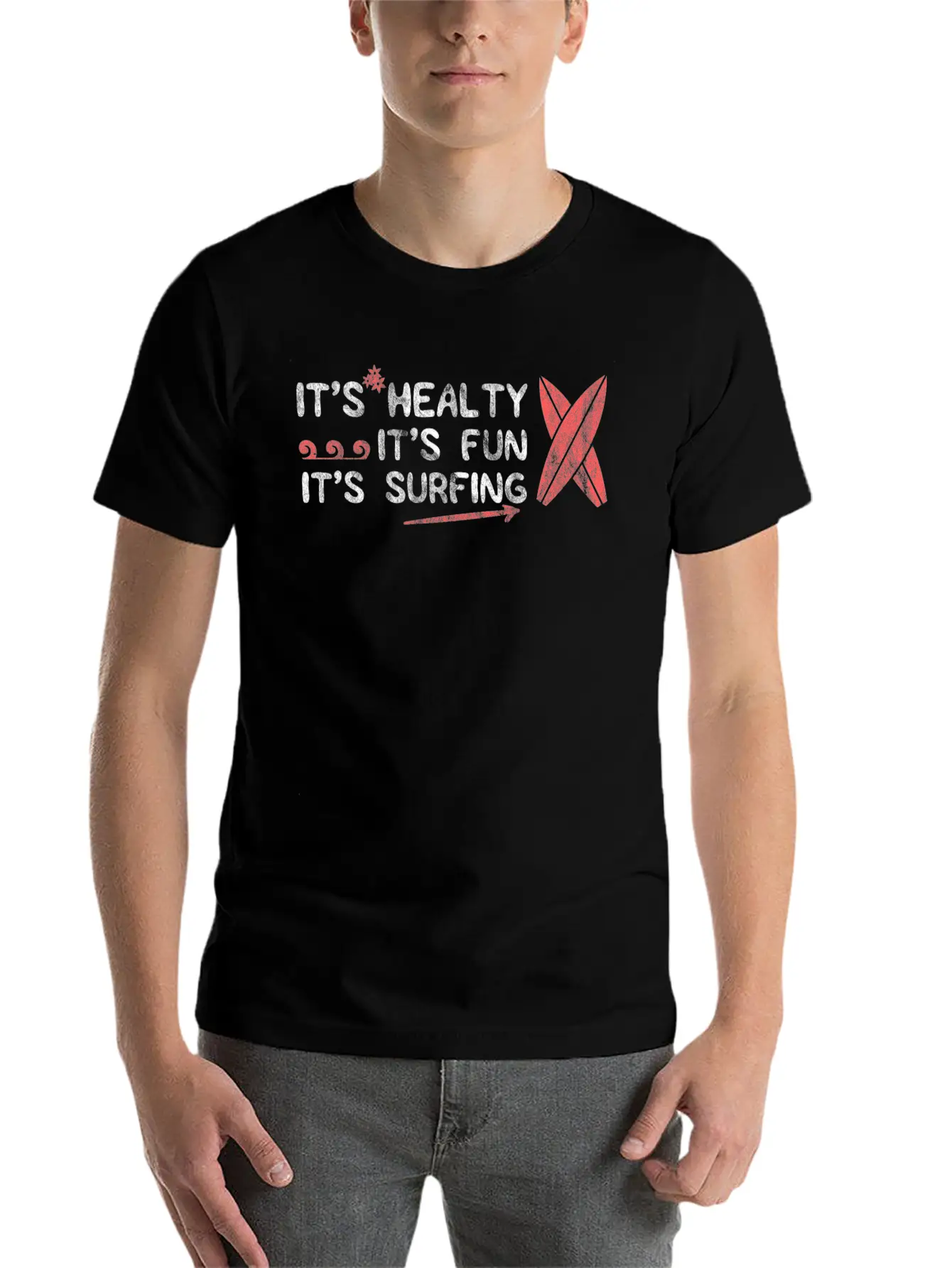 Surfing Surfer Surf Surfed Surfs Unisex Casual T-Shirt – Clean Design For Daily Comfort
