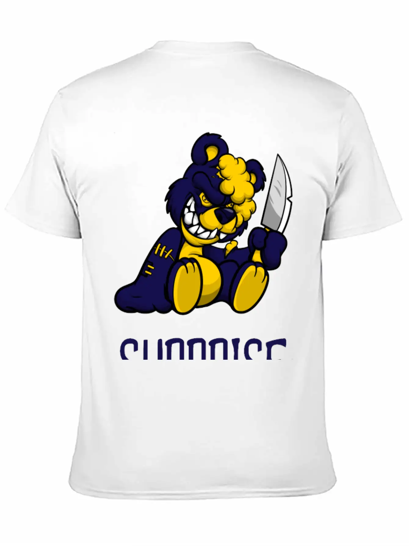 Surprise Scary Teddy Bear Basic Graphic T-Shirt – Daily Comfort In Soft Cotton