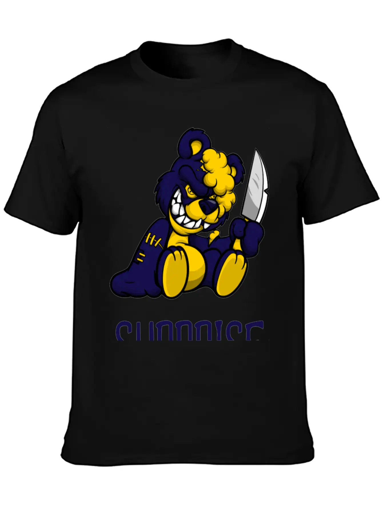 Surprise Scary Teddy Bear Basic Graphic T-Shirt – Daily Comfort In Soft Cotton